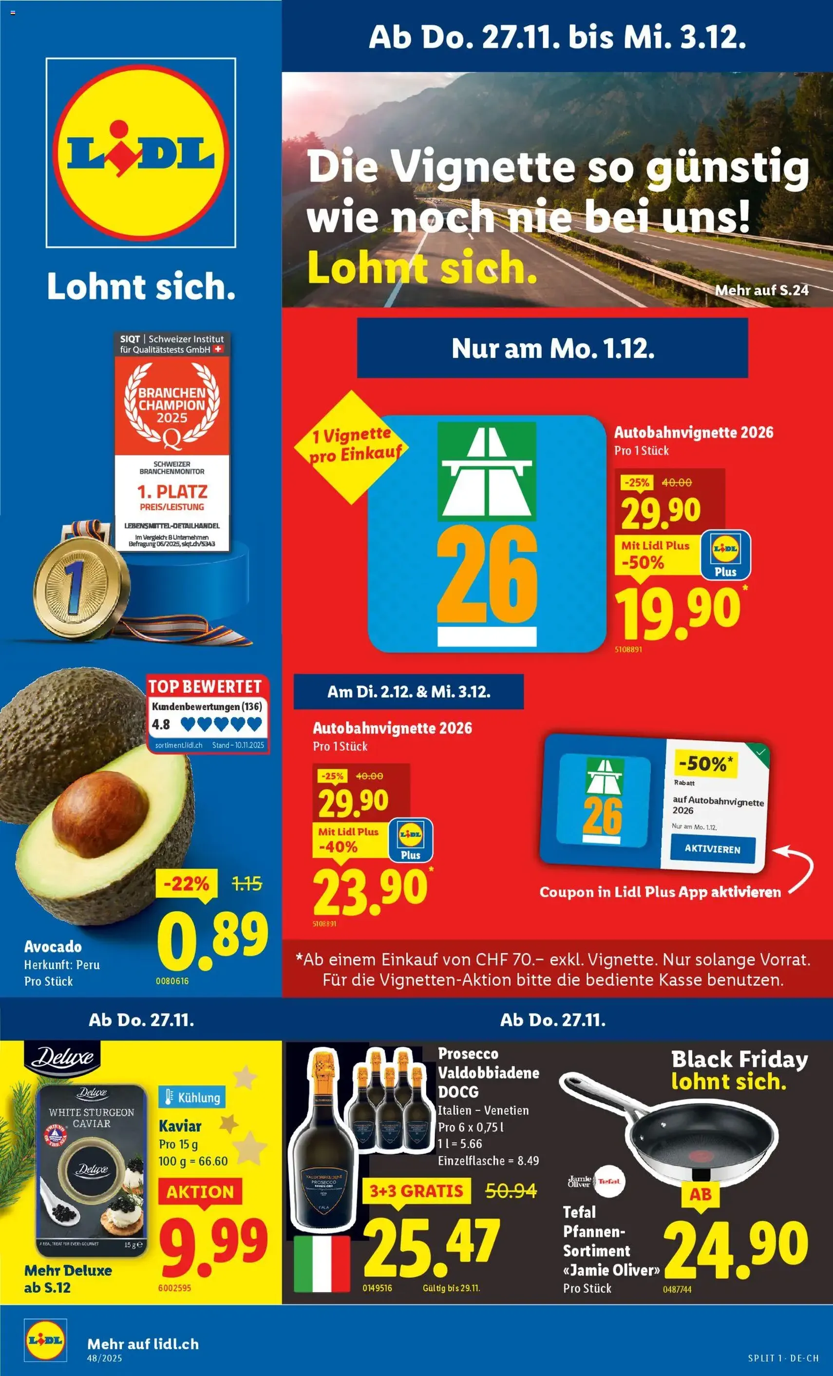 Lidl Aktionen - Gültiger Prospekt ab 27.11.2025, Seite 1 von insgesamt 32