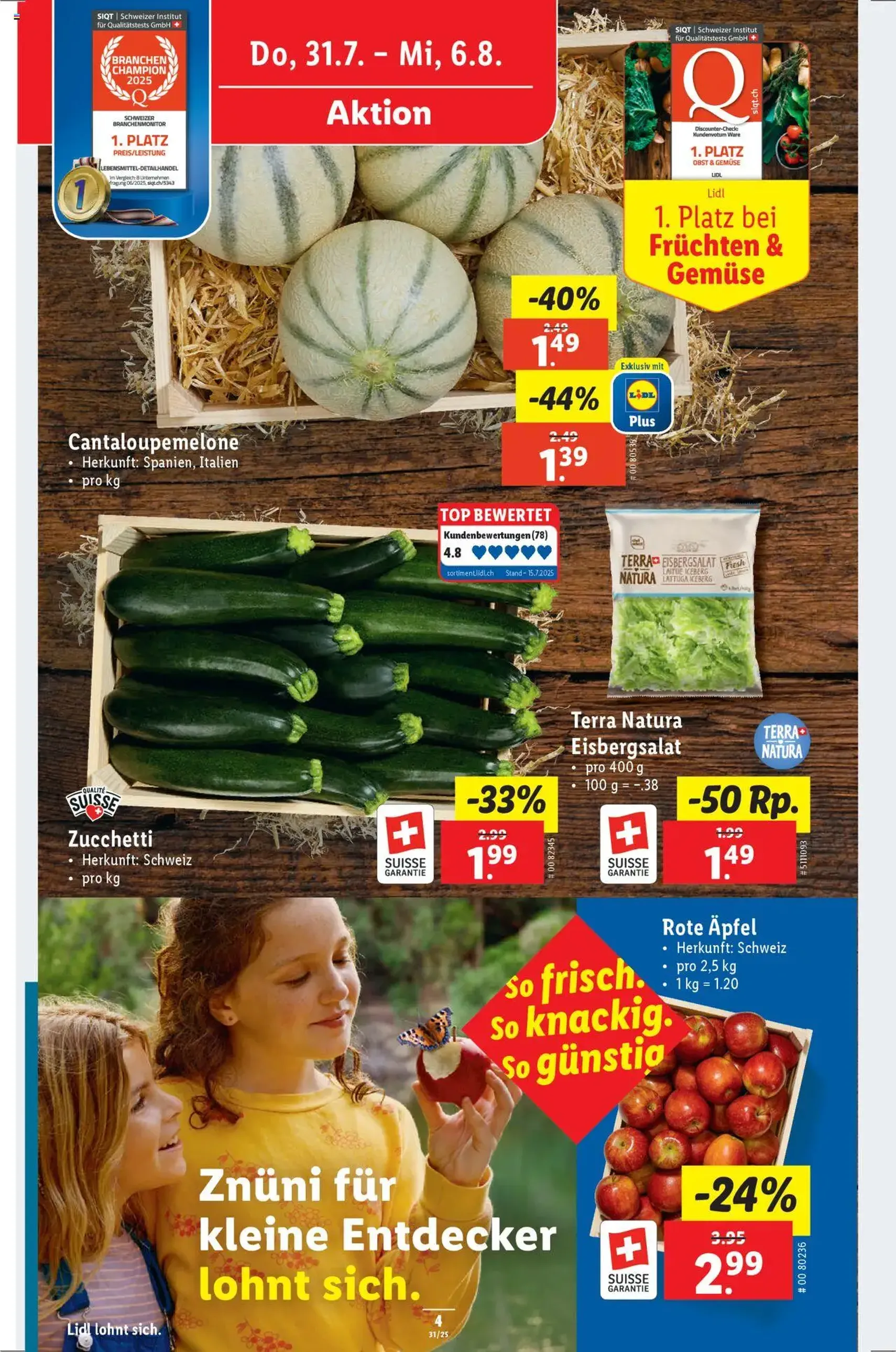 Lidl Aktionen - Gültiger Prospekt ab 31.07.2025, Seite 4 von insgesamt 34