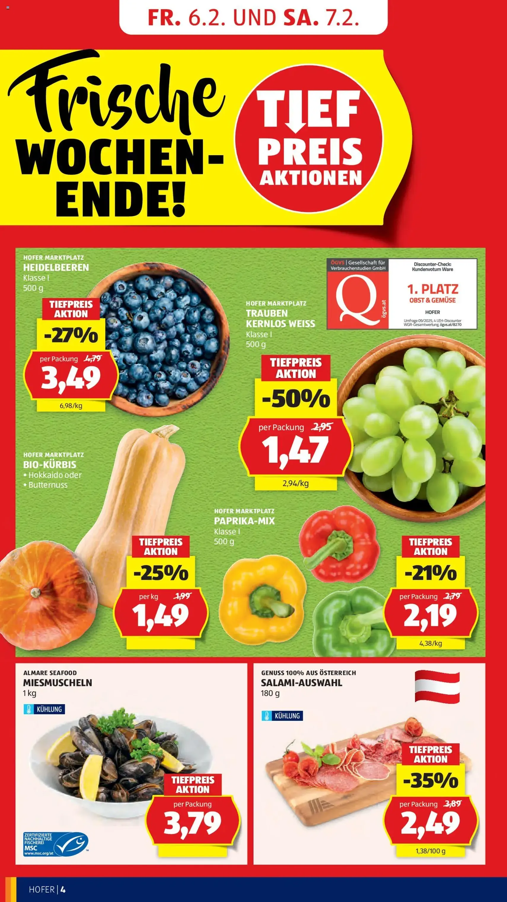 Hofer Flugblatt - Gültiger Prospekt ab 06.02.2026, Seite 6 von insgesamt 43
