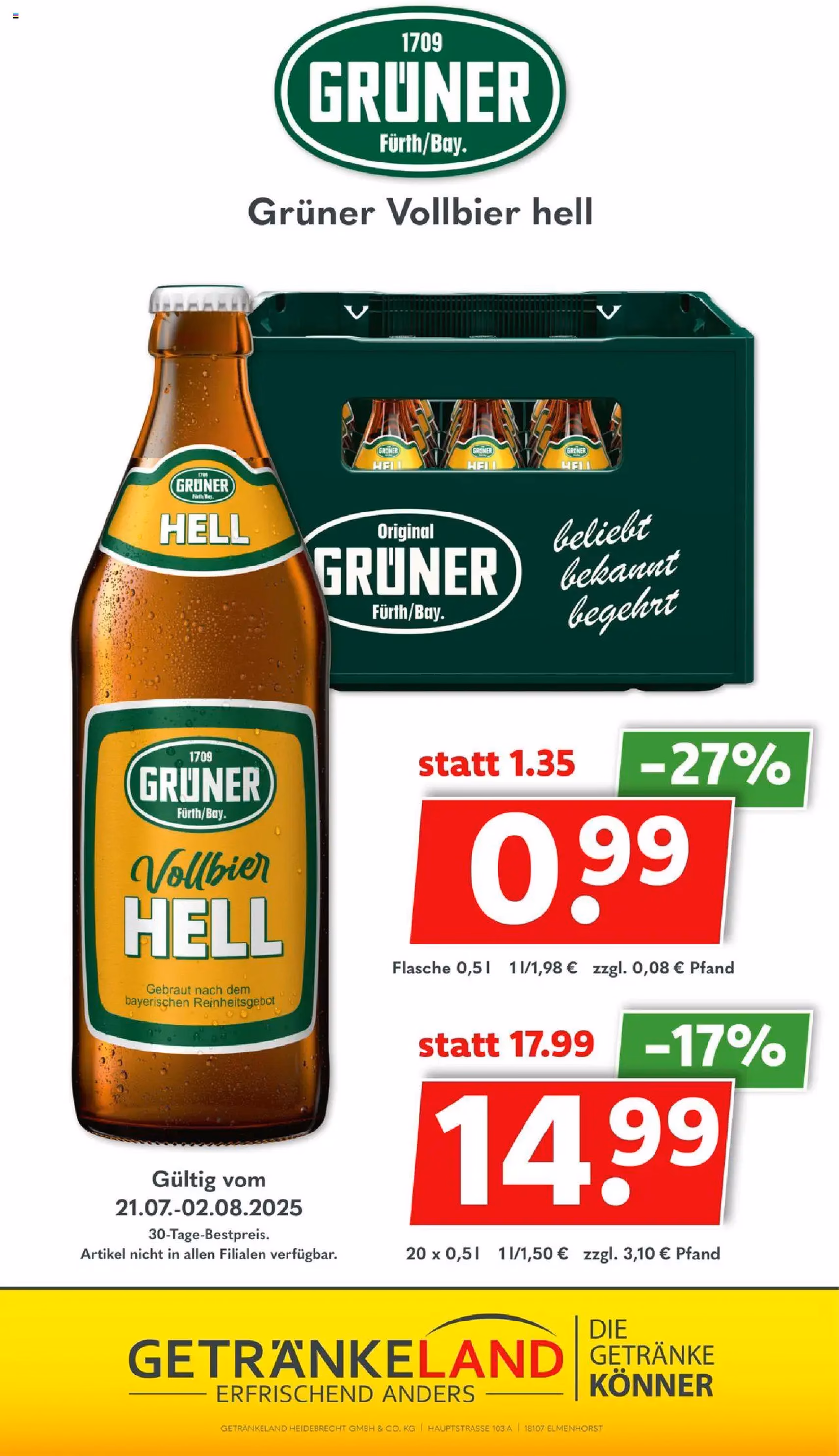 Getränkeland Prospekt - Gültiger Prospekt ab 21.07.2025, Seite 12 von insgesamt 16