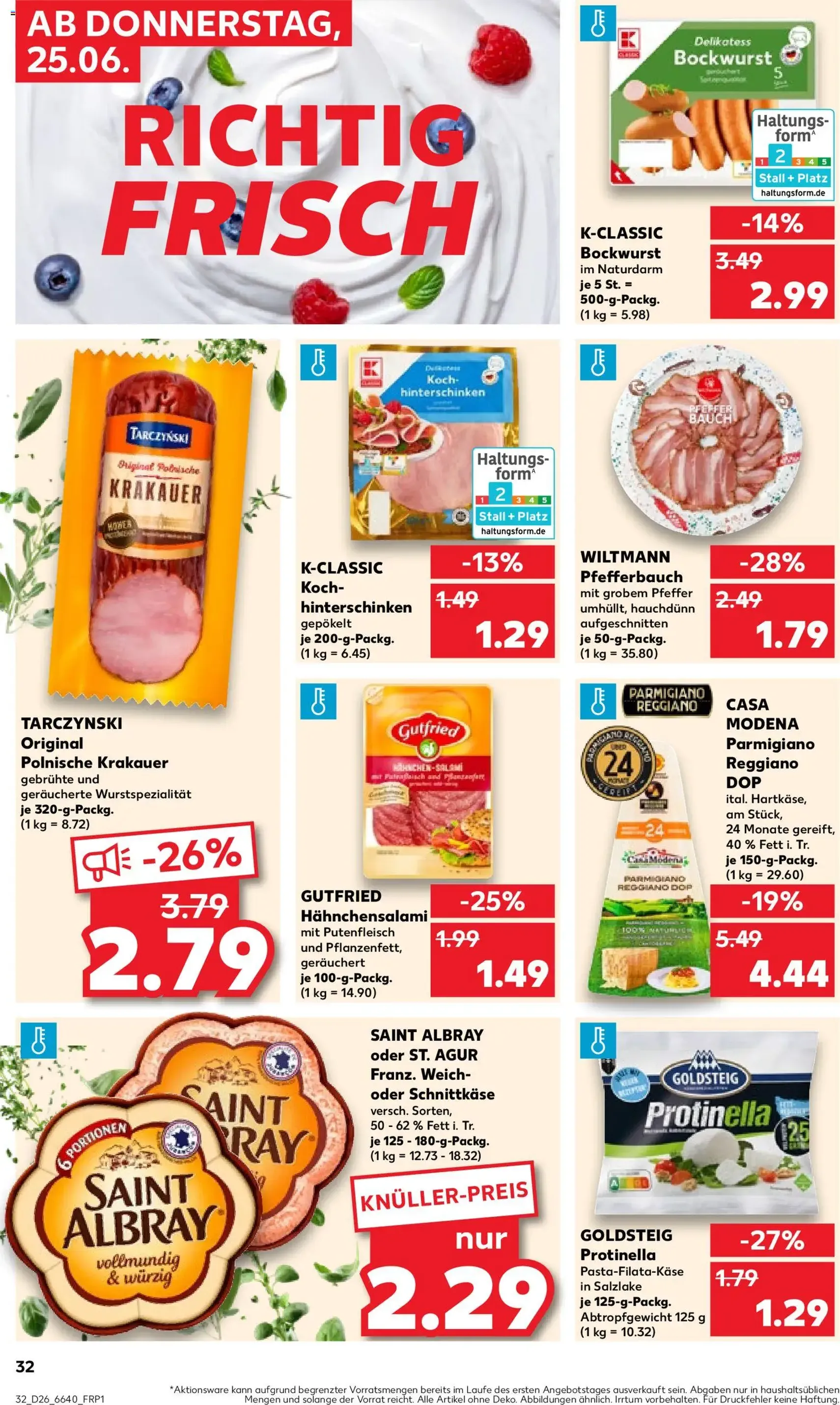 Kaufland Prospekt - Gültiger Prospekt ab 25.06.2026, Seite 32 von insgesamt 58