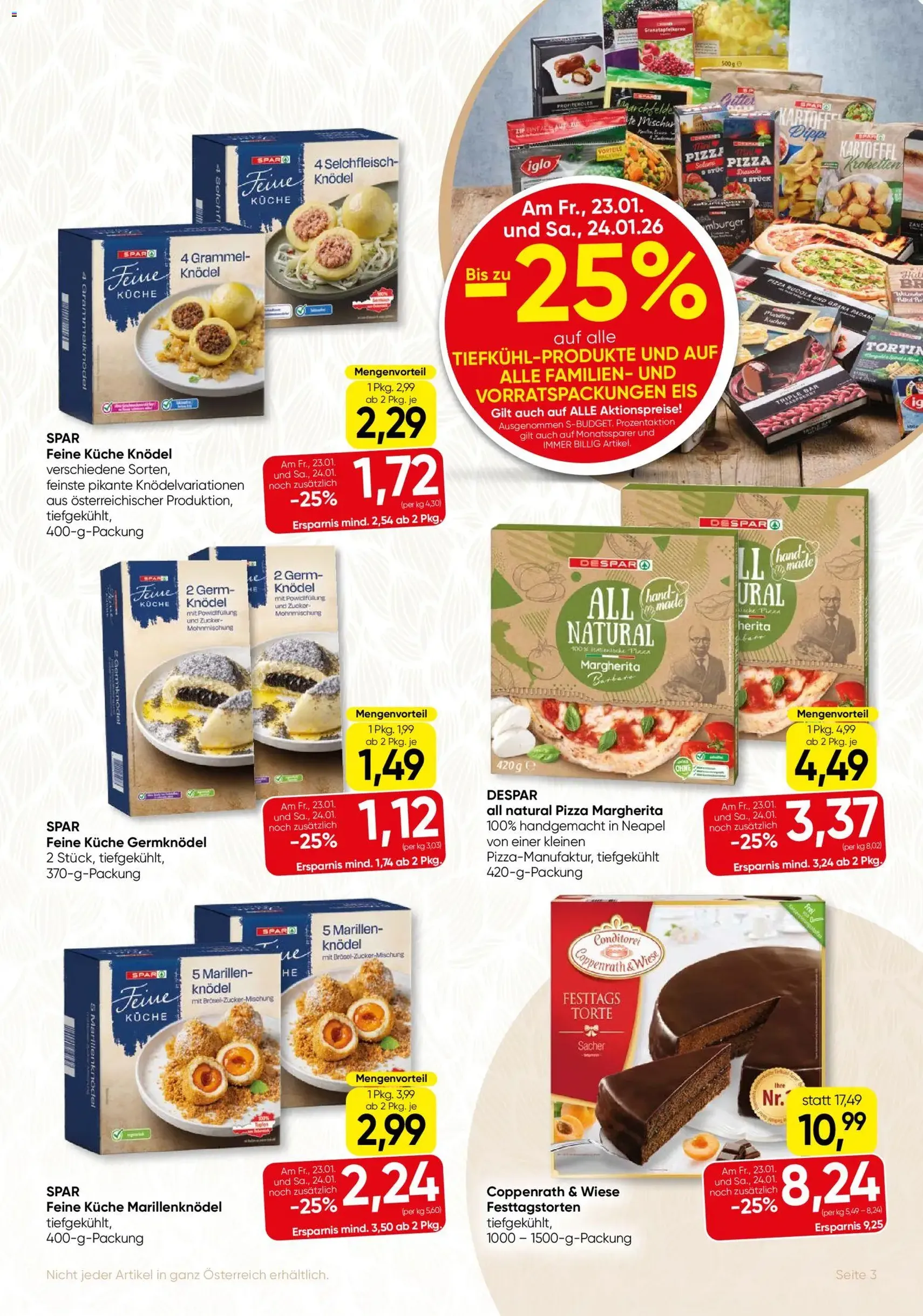 SPAR Gourmet Flugblatt - Gültiger Prospekt ab 22.01.2026, Seite 3 von insgesamt 8