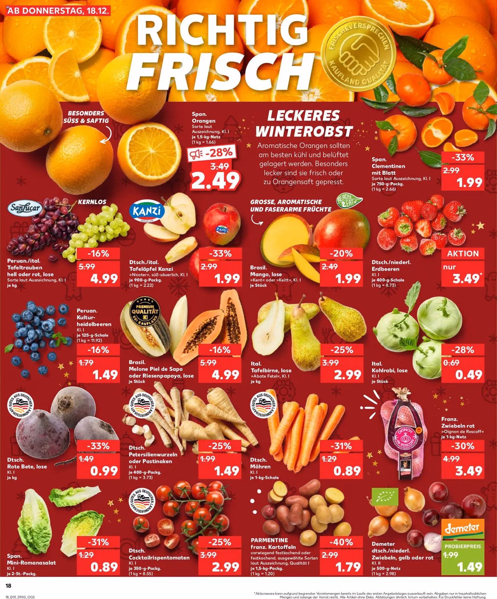 Kaufland Prospekt - Gültiger Prospekt ab 21.12.2025, Seite 18 von insgesamt 40