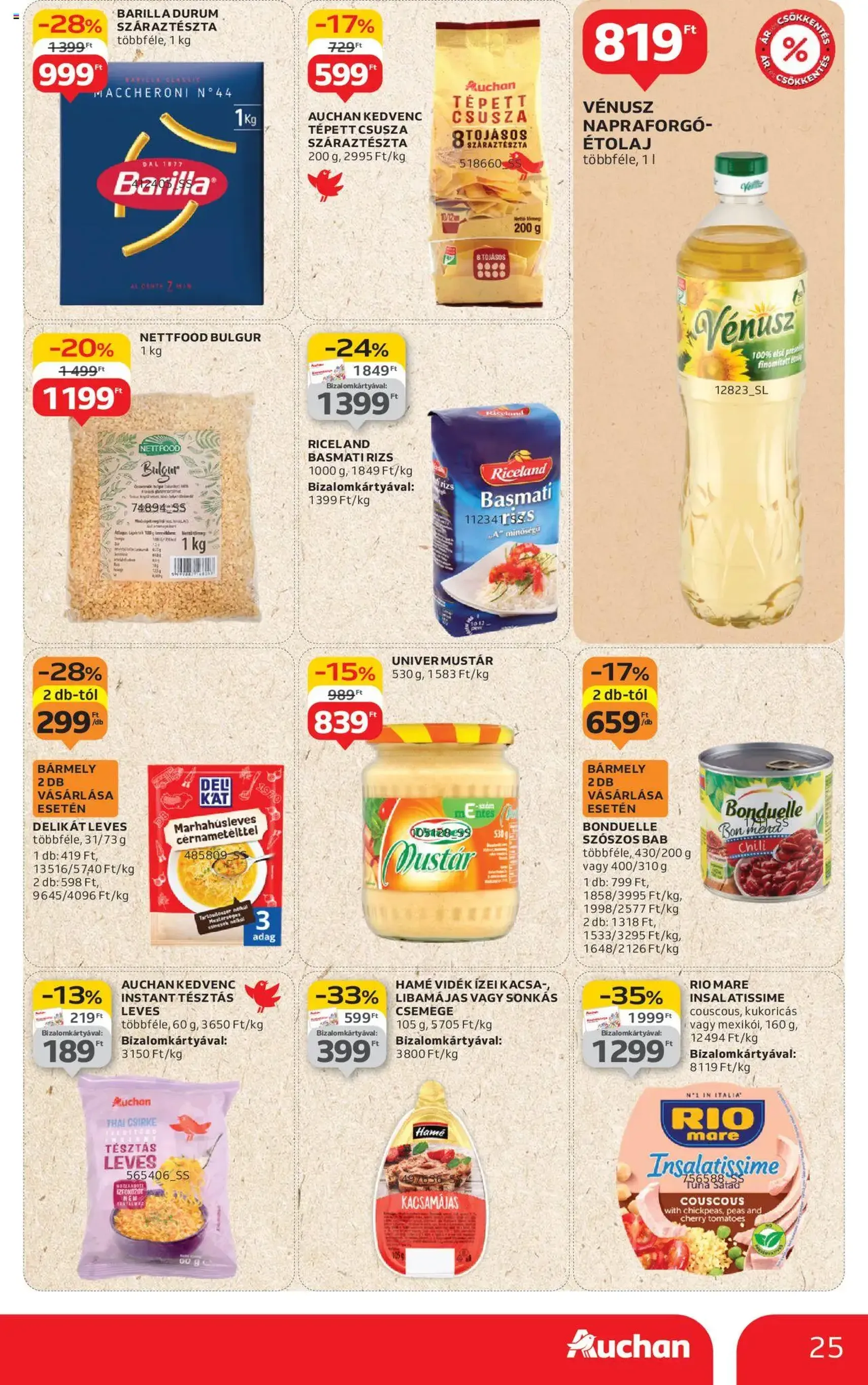Auchan Akciós újság - 2025.08.07. érvényes szórólap 25 oldal 54 oldalból Auchan Akciós újság - 2025.08.07. érvényes szórólap 25 oldal 54 oldalból