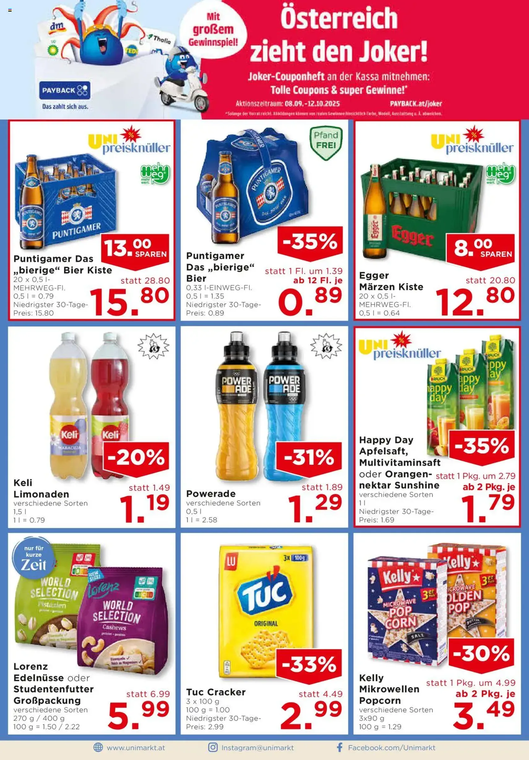 Unimarkt Flugblatt - Gültiger Prospekt ab 01.10.2025, Seite 12 von insgesamt 20 Unimarkt Flugblatt - Gültiger Prospekt ab 01.10.2025, Seite 12 von insgesamt 20