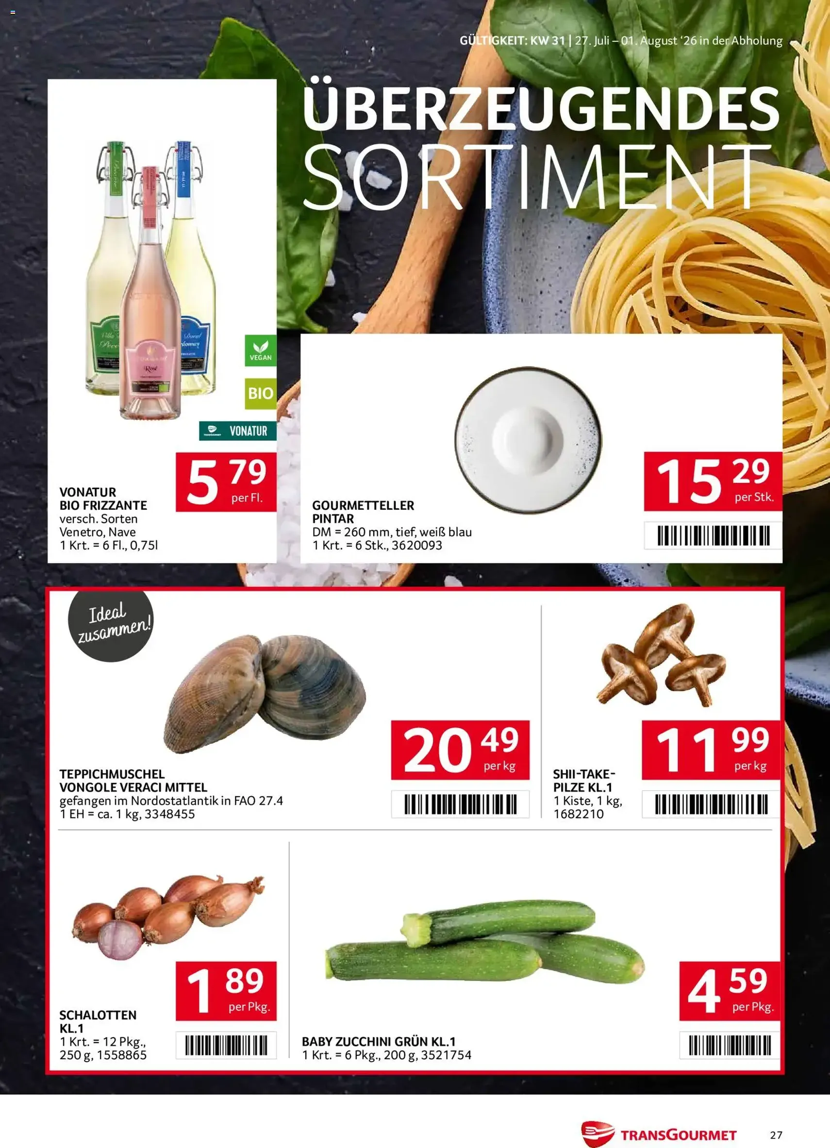 Transgourmet Flugblatt - Gültiger Prospekt ab 27.07.2026, Seite 27 von insgesamt 32