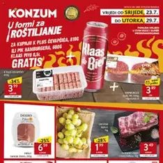 Konzum HR Akciós újság - szórólap előnézete érvényes 2025.07.23. -tól