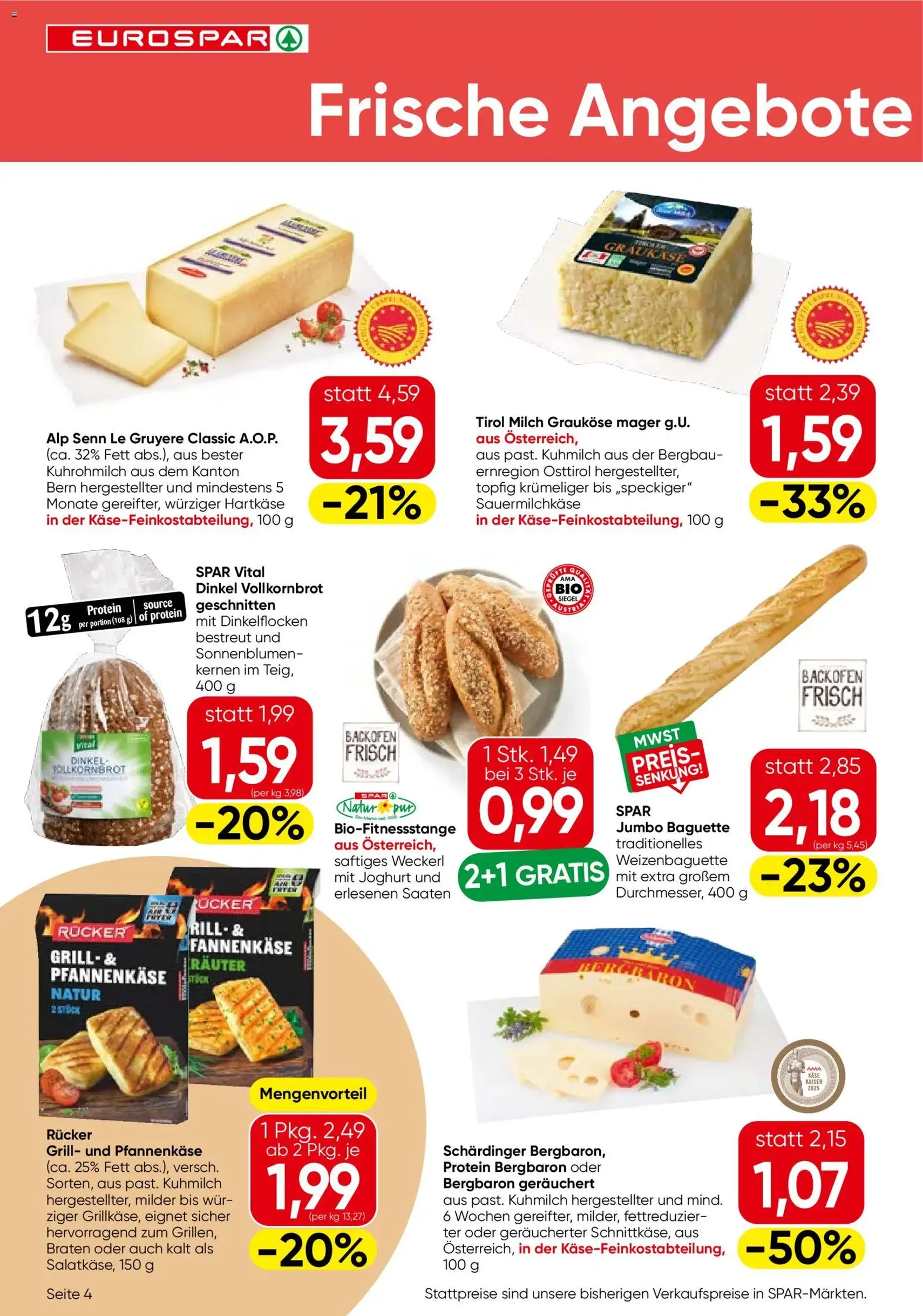 Eurospar Flugblatt - Gültiger Prospekt ab 30.07.2026, Seite 4 von insgesamt 16