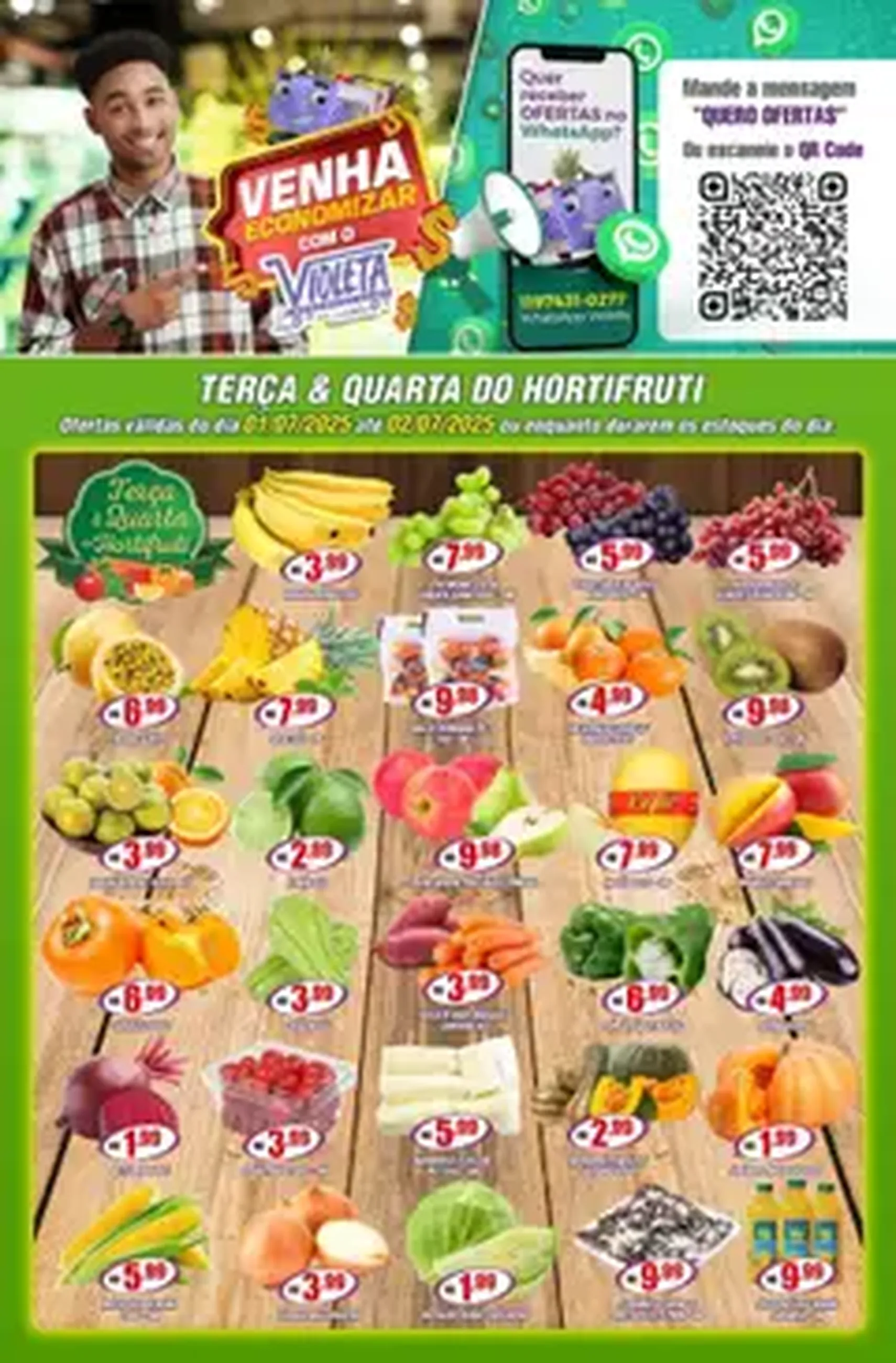 Violeta Supermercados - Ofertas da semana - folheto válido a partir de 01/07/2025 página 1 de 1