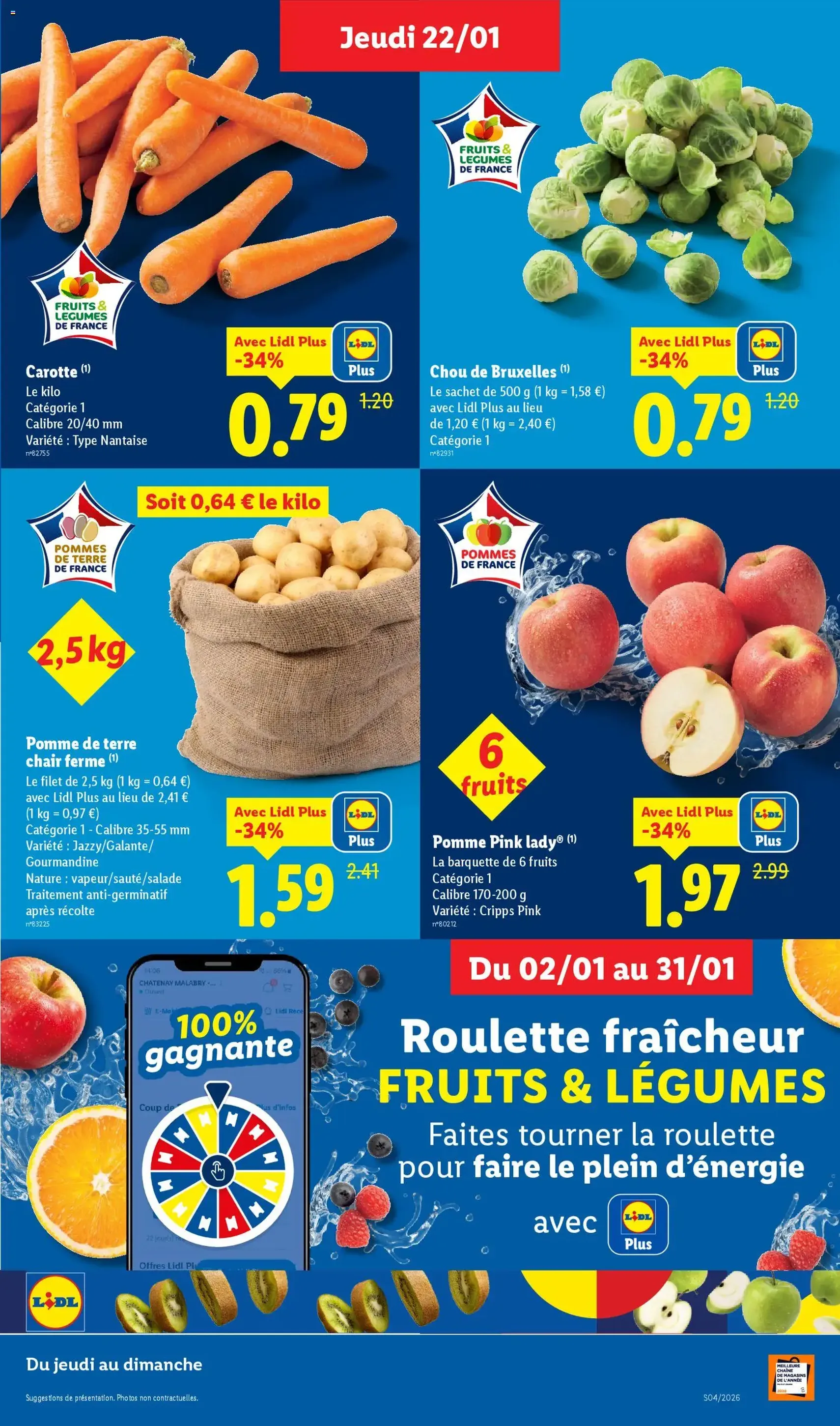 LIDL catalogue semaine 4 - brochure valable à partir du 22/01/2026, page 3 sur 79