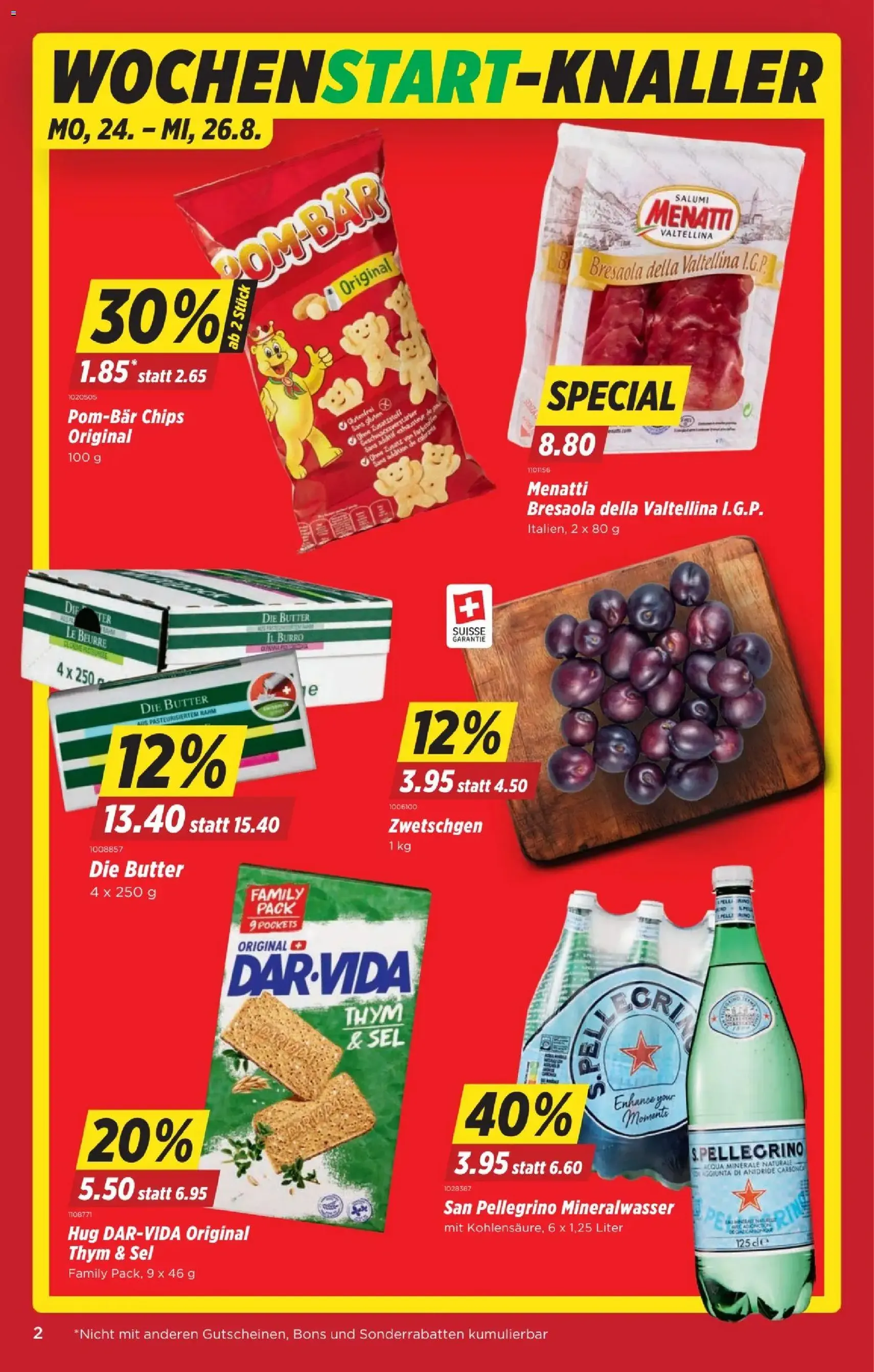 Denner aktionen - Gültiger Prospekt ab 20.08.2026, Seite 2 von insgesamt 22