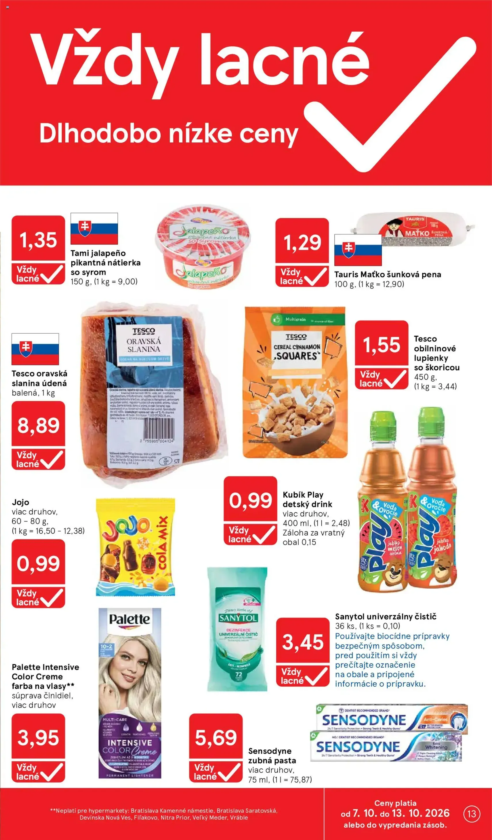 Tesco Hypermarket - leták - platný leták od 07.10.2026 strana 13 z 51