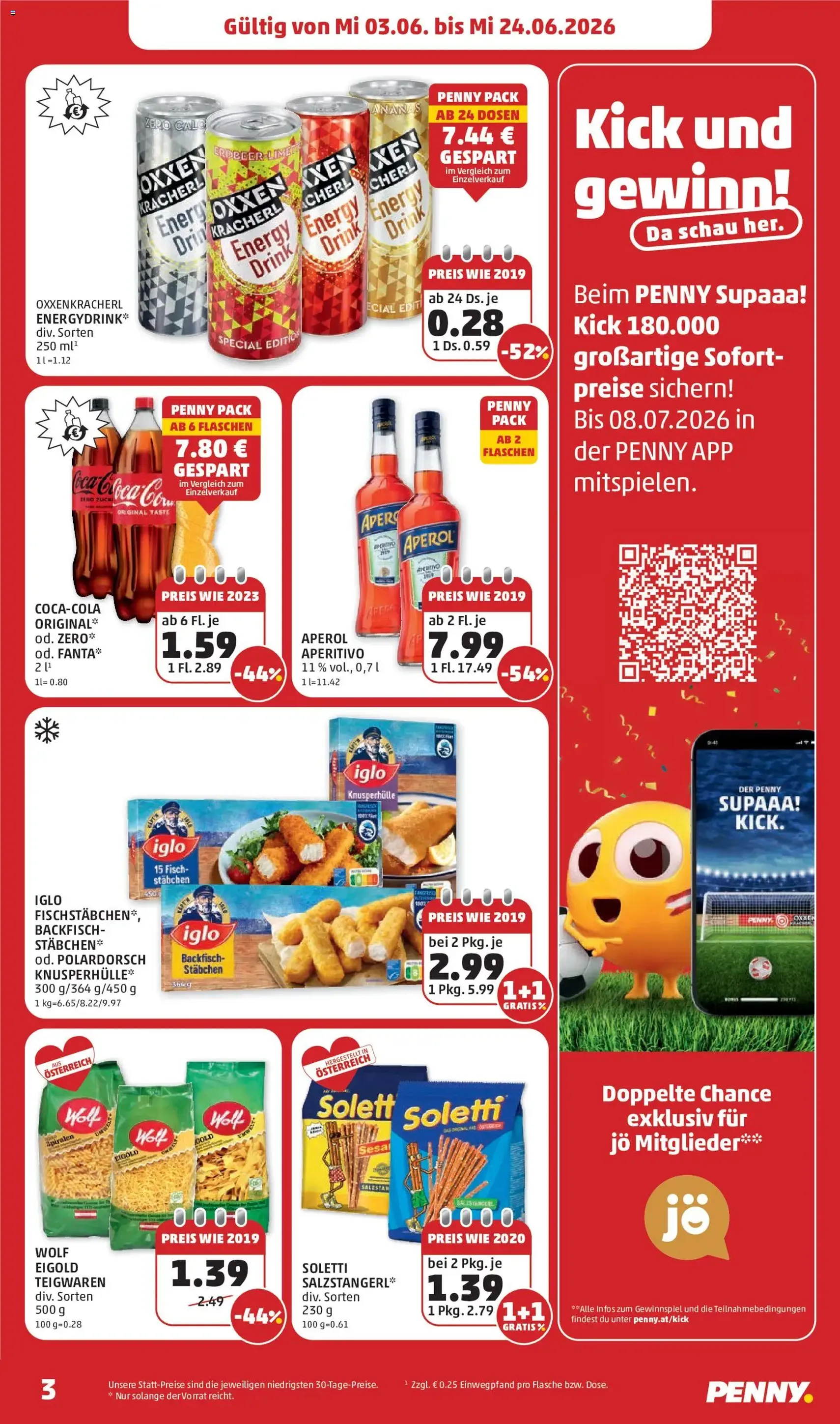 Penny Markt - Flugblatt - Gültiger Prospekt ab 03.06.2026, Seite 3 von insgesamt 32