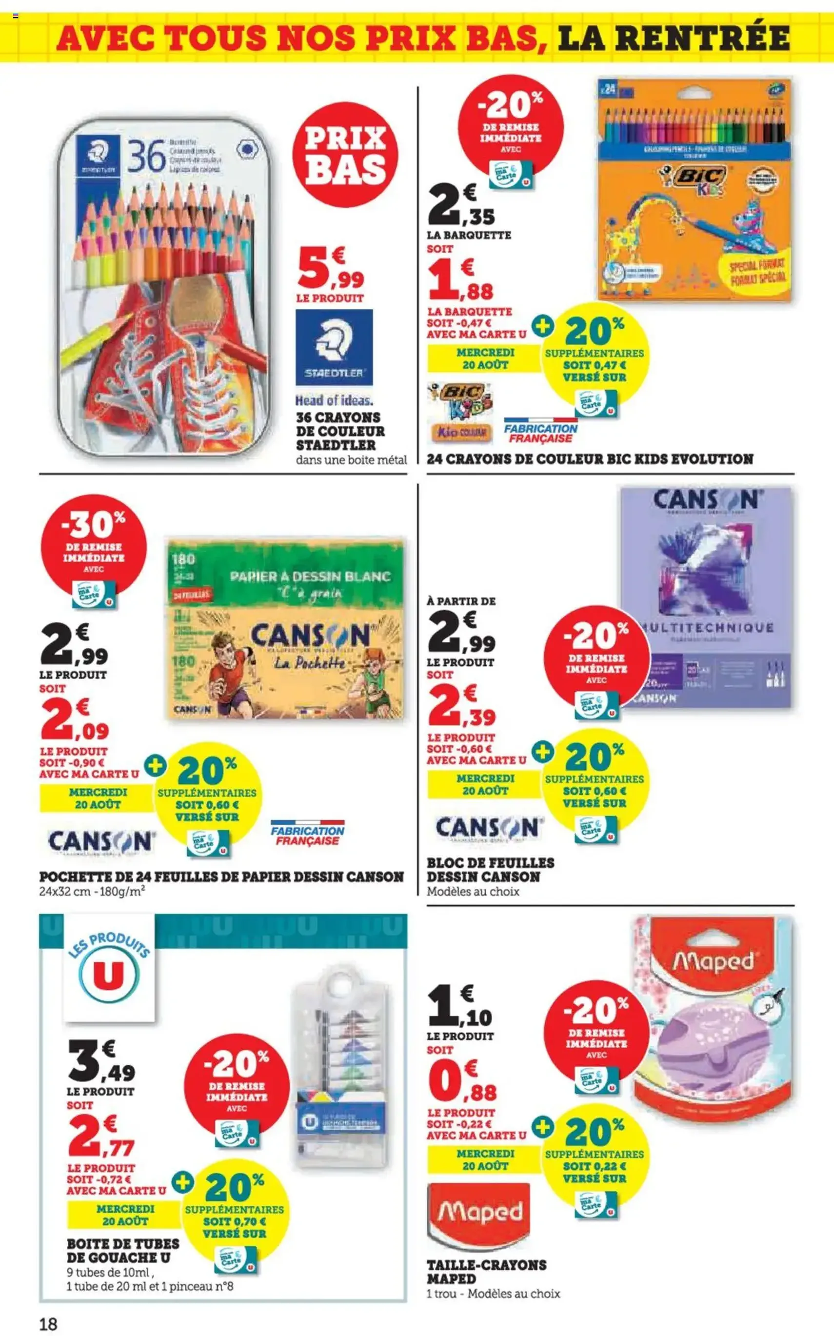 Hyper U catalogue - brochure valable à partir du 12/08/2025, page 18 sur 96 Hyper U catalogue - brochure valable à partir du 12/08/2025, page 18 sur 96