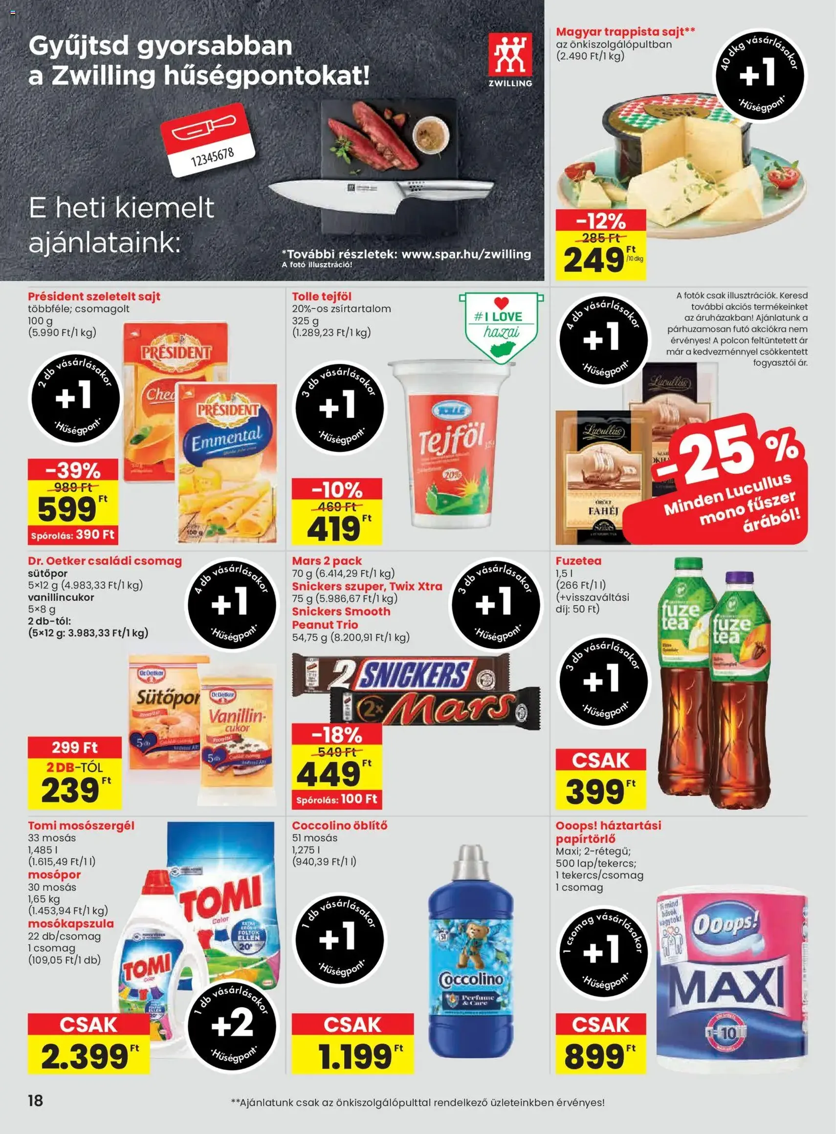 Spar Akciós újság - 2025.10.30. érvényes szórólap 18 oldal 20 oldalból Spar Akciós újság - 2025.10.30. érvényes szórólap 18 oldal 20 oldalból