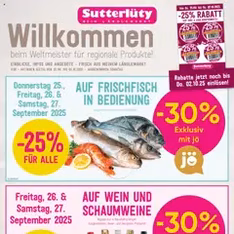 Sutterlüty Flugblatt - Prospekt Vorschau gültig ab 25.09.2025