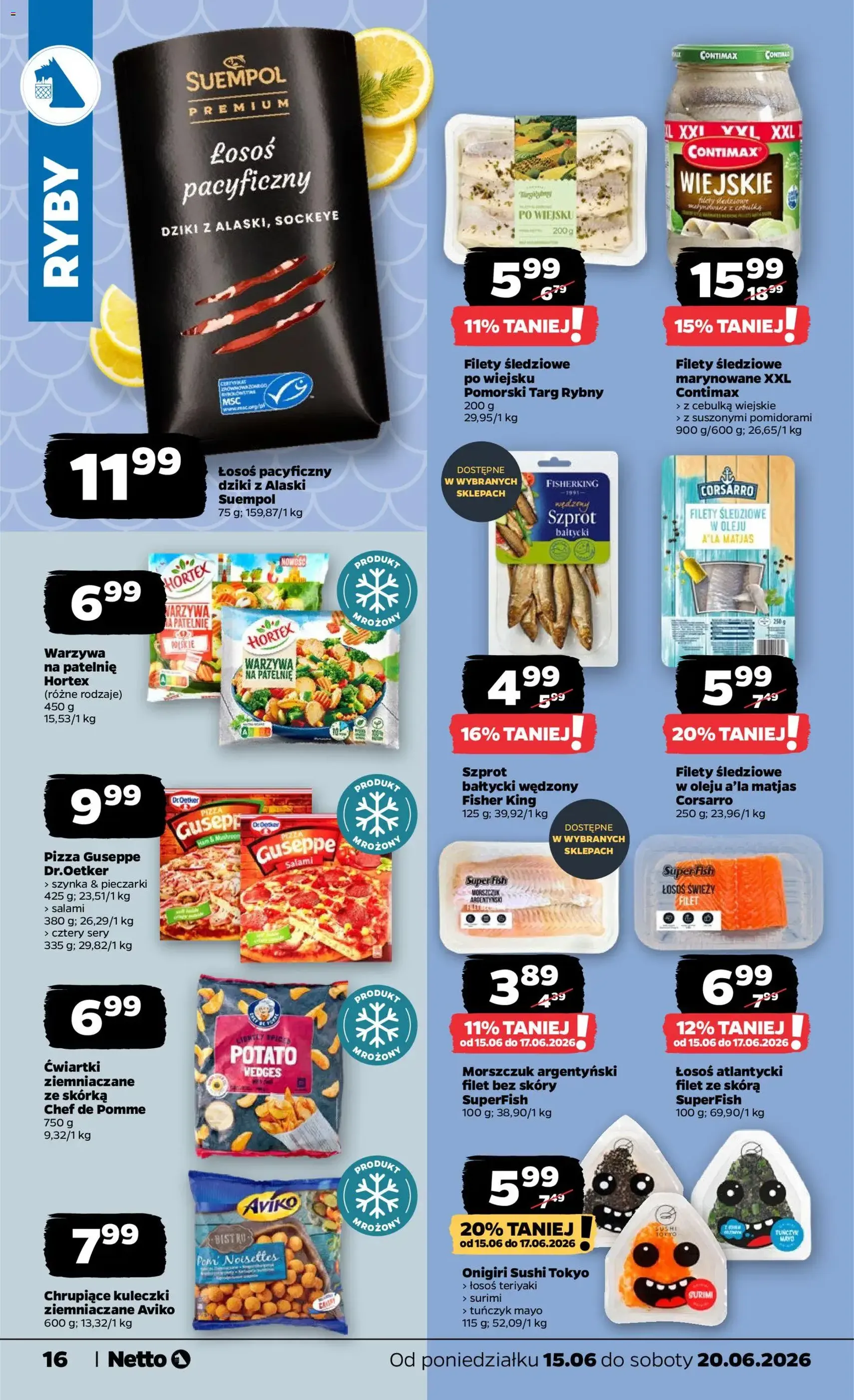 Netto gazetka od poniedziałku spożywcza - ważny gazetka od 15.06.2026 strona 16 z 35