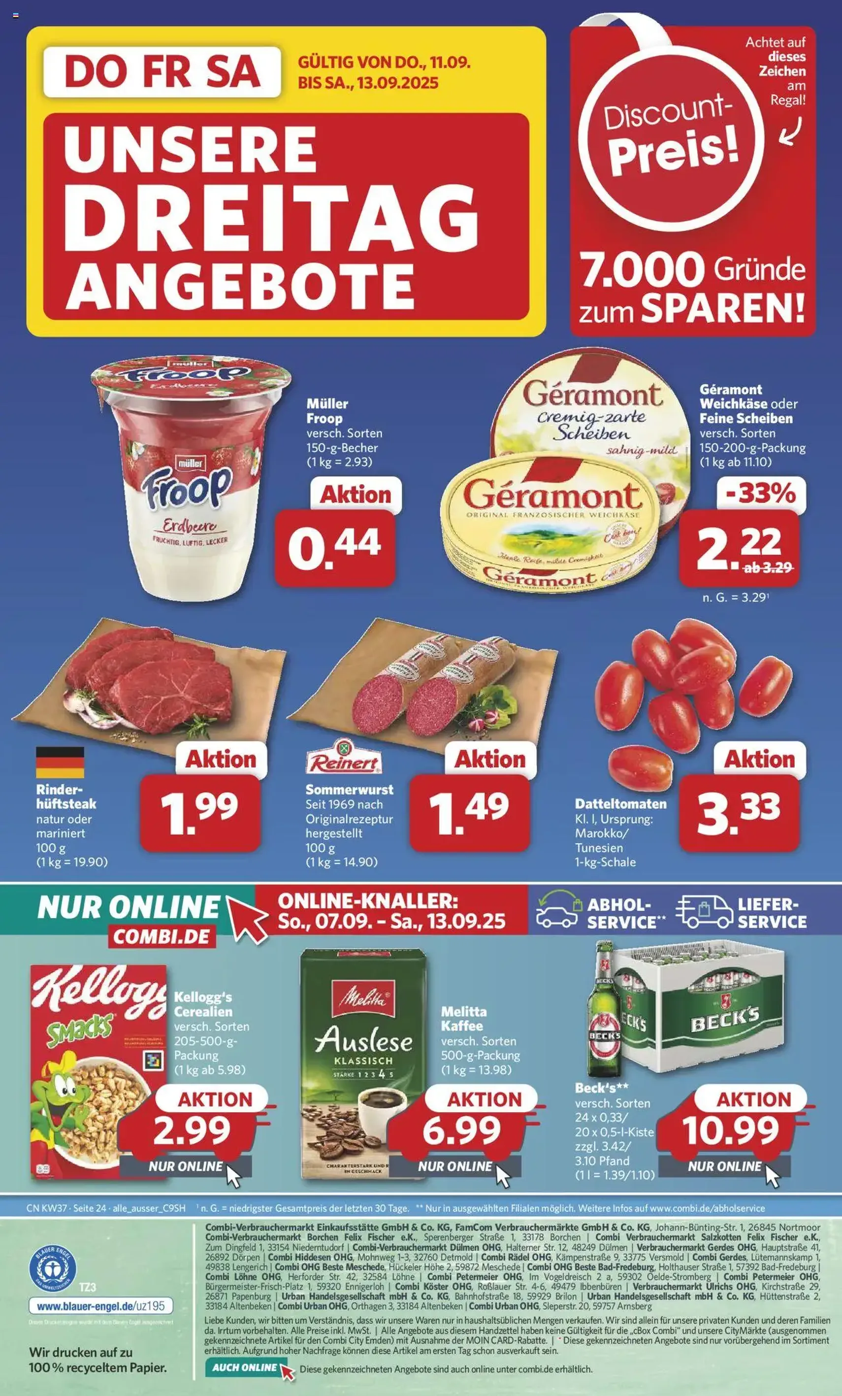 Combi Prospekt - Gültiger Prospekt ab 08.09.2025, Seite 34 von insgesamt 36 Combi Prospekt - Gültiger Prospekt ab 08.09.2025, Seite 34 von insgesamt 36