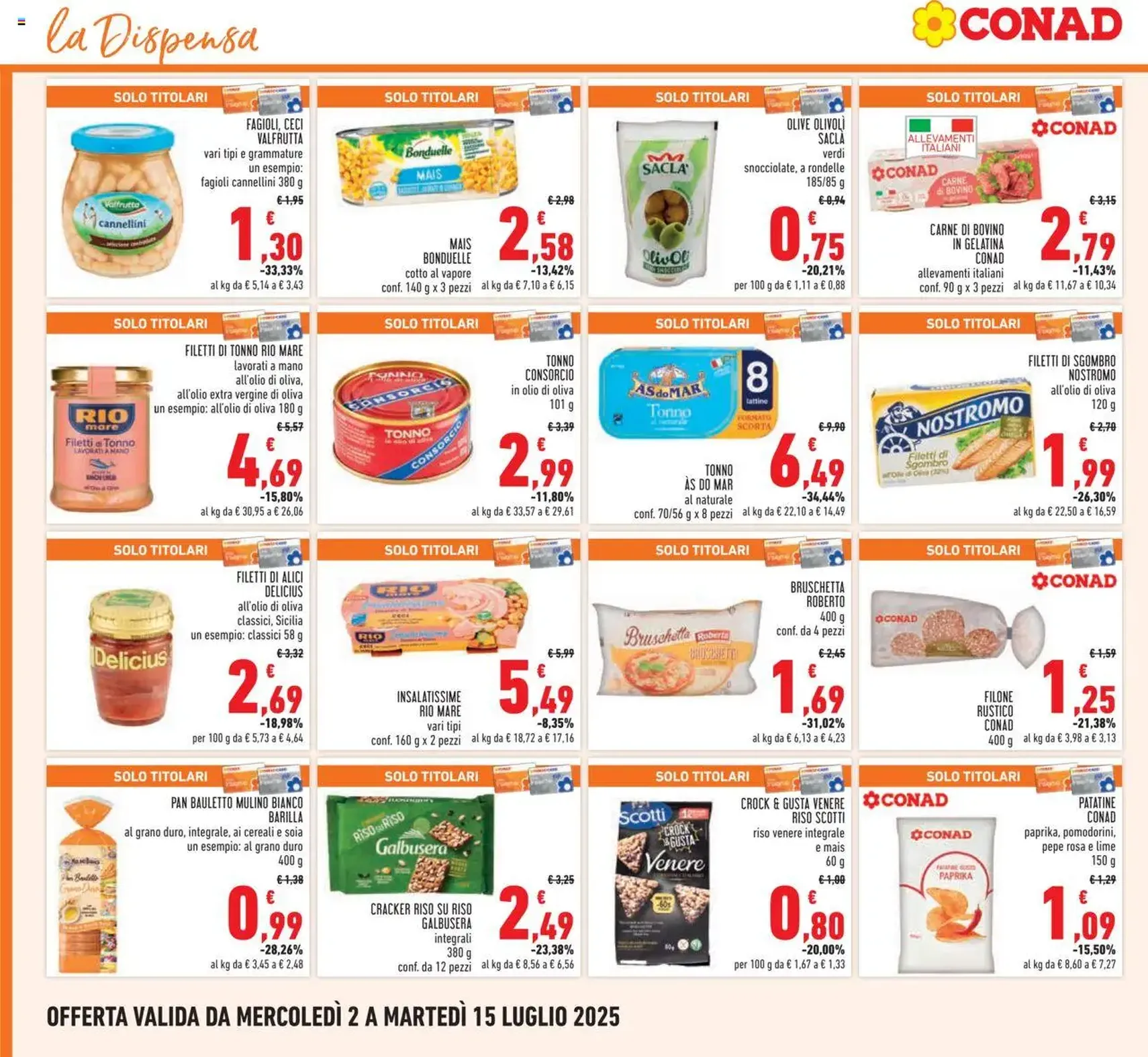 Volantino Conad - volantino valido dal 02/07/2025 pagina 20 di 28