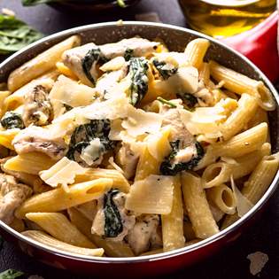 Recipe preview Pasta with Spinach and Chicken