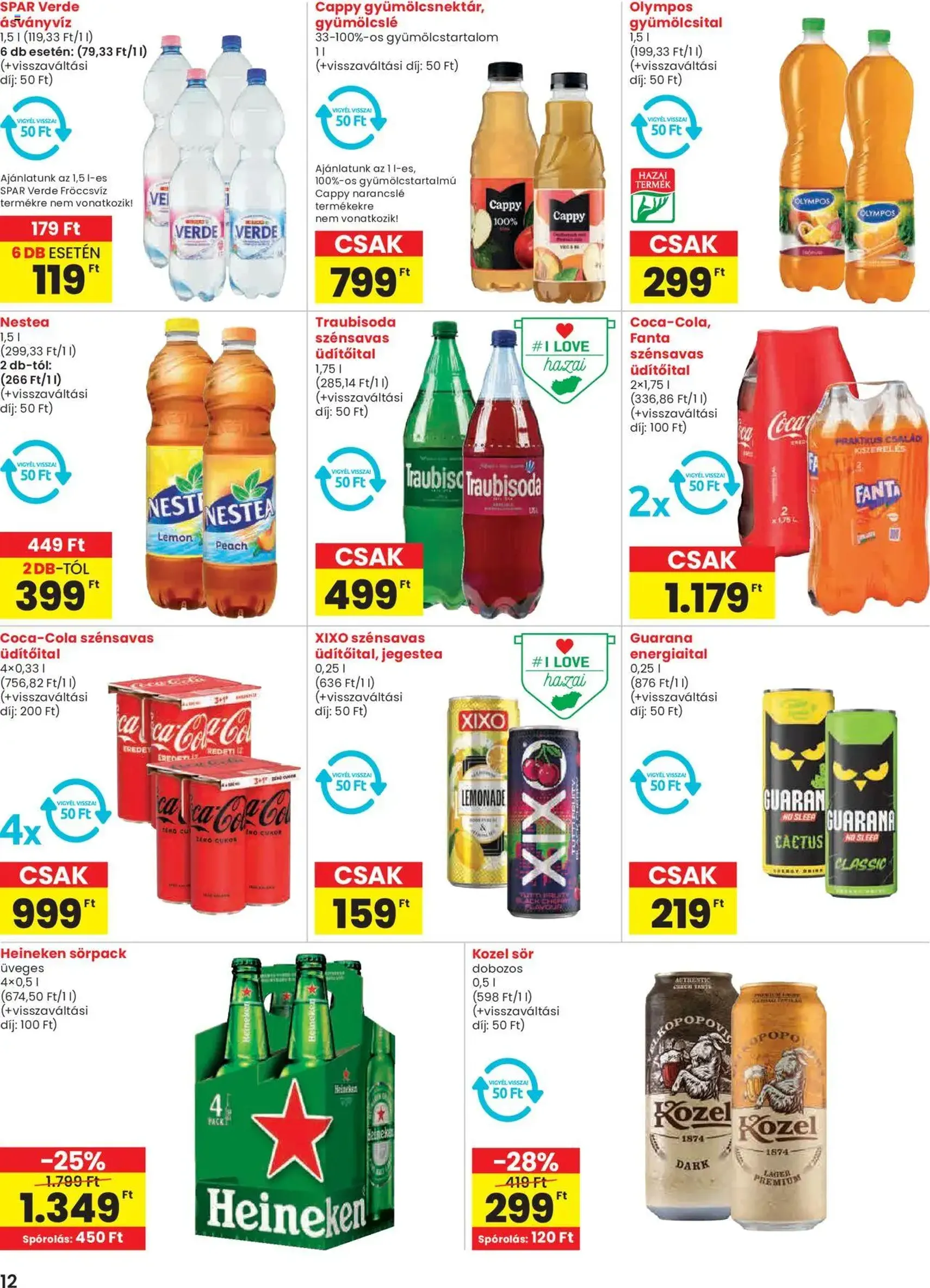 Spar Akciós újság - 2025.07.31. érvényes szórólap 12 oldal 20 oldalból Spar Akciós újság - 2025.07.31. érvényes szórólap 12 oldal 20 oldalból