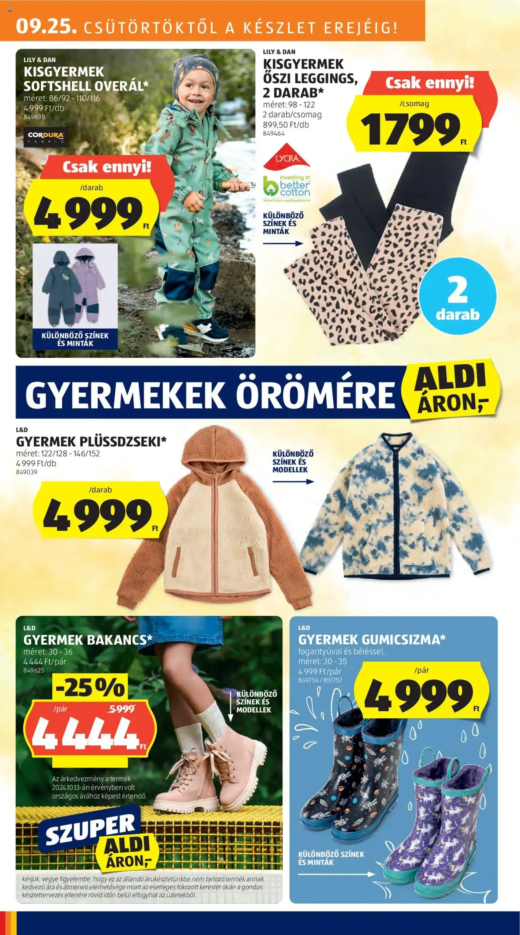 Aldi Akciós újság - 2025.09.25. érvényes szórólap 20 oldal 51 oldalból Aldi Akciós újság - 2025.09.25. érvényes szórólap 20 oldal 51 oldalból