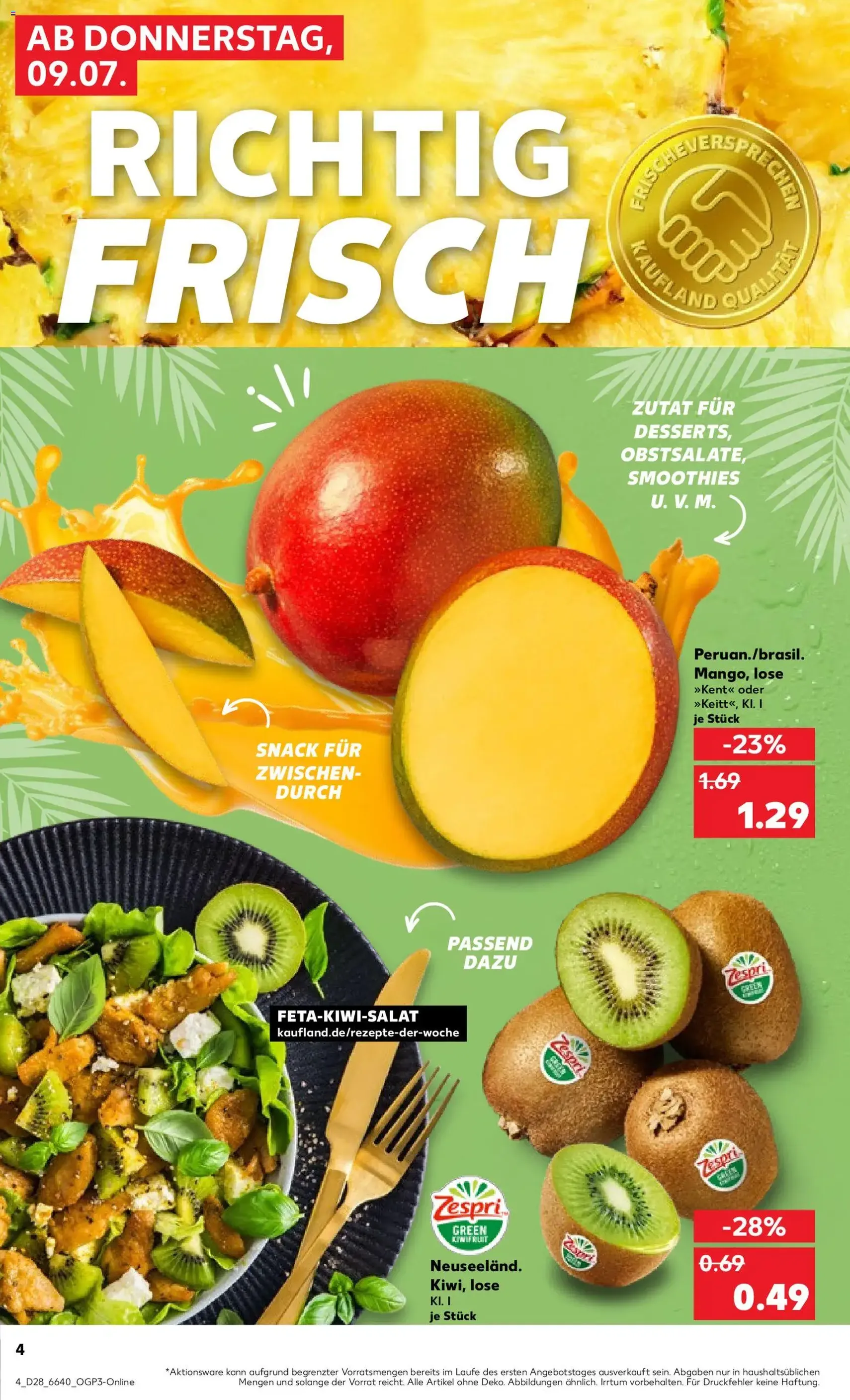 Kaufland Prospekt - Gültiger Prospekt ab 09.07.2026, Seite 4 von insgesamt 52