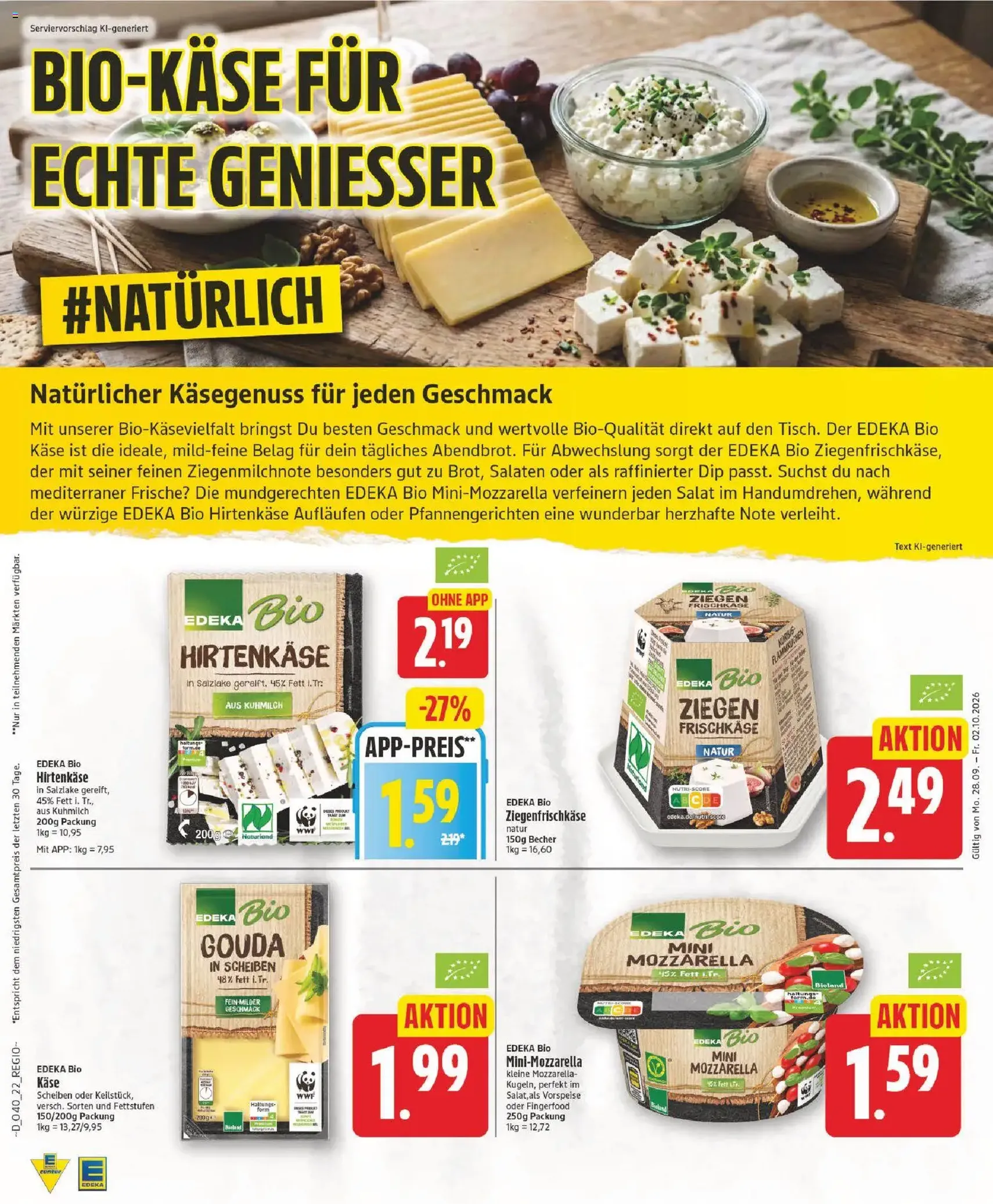Edeka Prospekt - Gültiger Prospekt ab 28.09.2026, Seite 22 von insgesamt 28