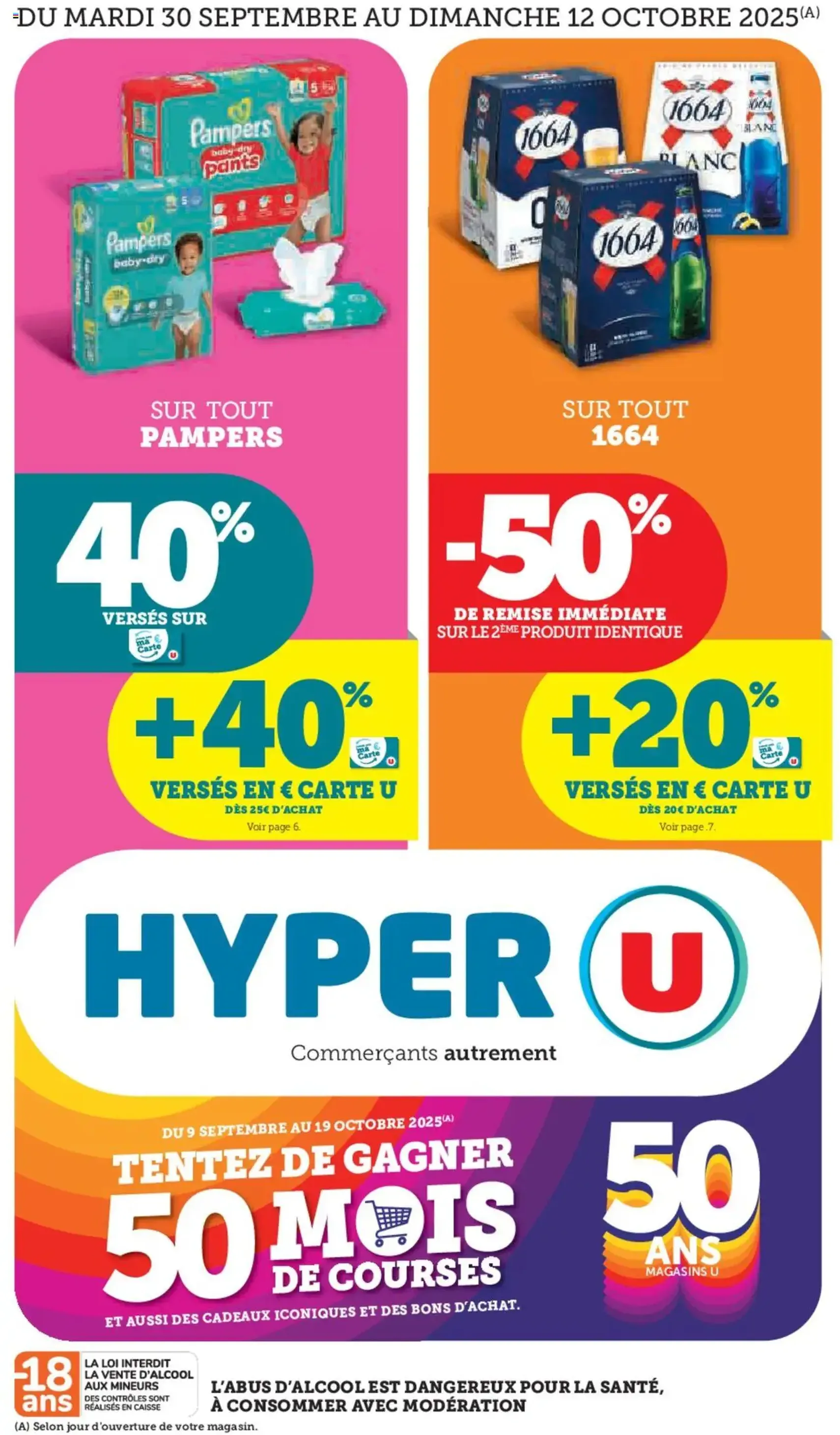 Hyper U catalogue - brochure valable à partir du 30/09/2025, page 1 sur 48