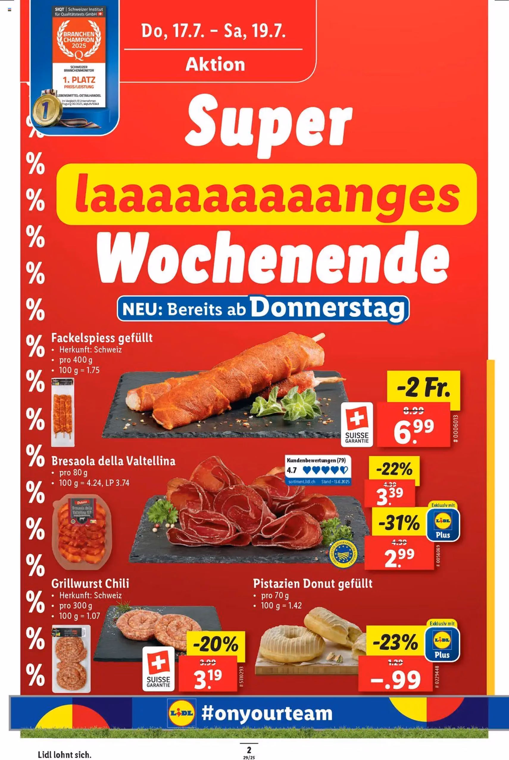 Lidl Aktionen - Gültiger Prospekt ab 17.07.2025, Seite 2 von insgesamt 34 Lidl Aktionen - Gültiger Prospekt ab 17.07.2025, Seite 2 von insgesamt 34