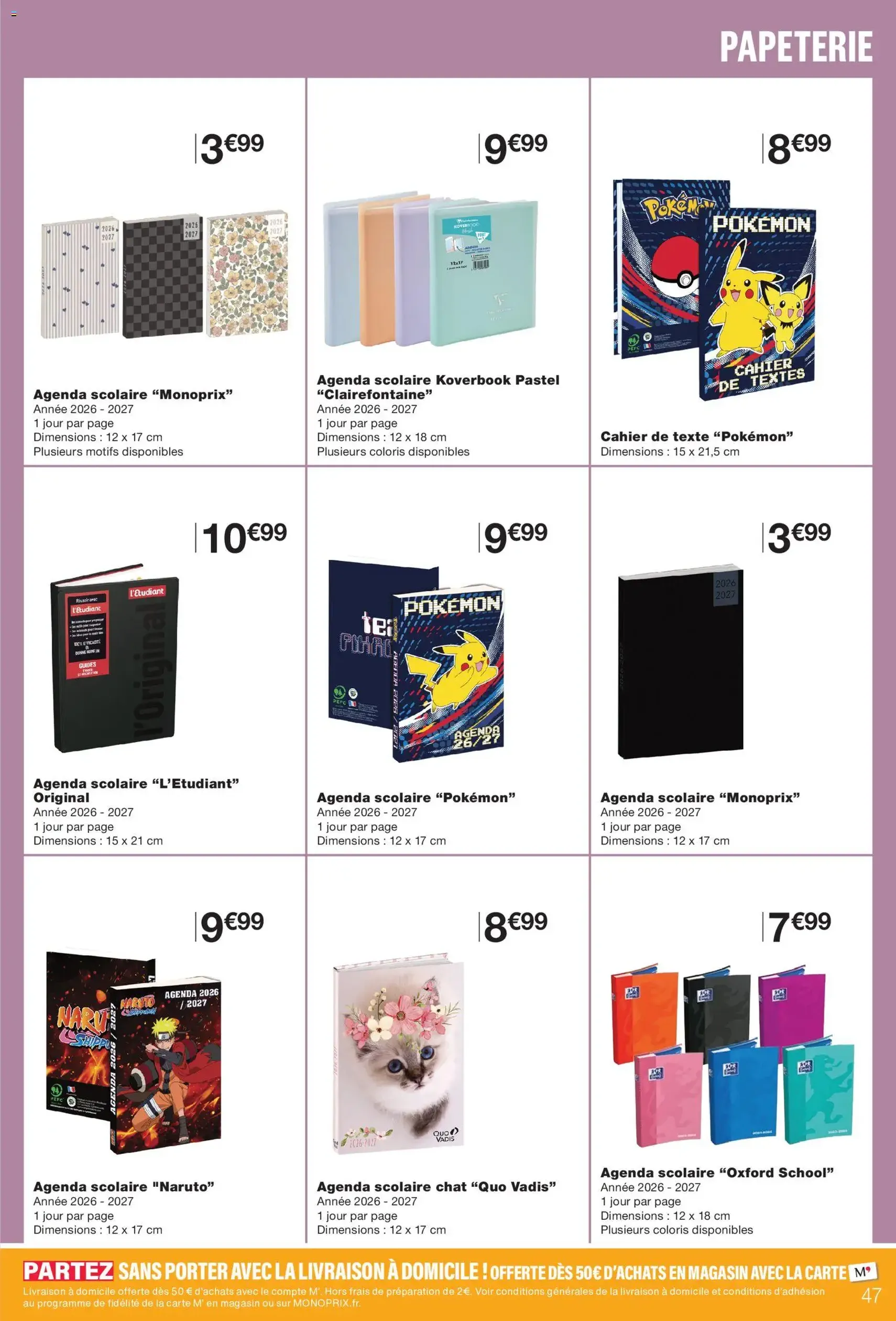 Monoprix catalogue - brochure valable à partir du 14/07/2026, page 47 sur 48