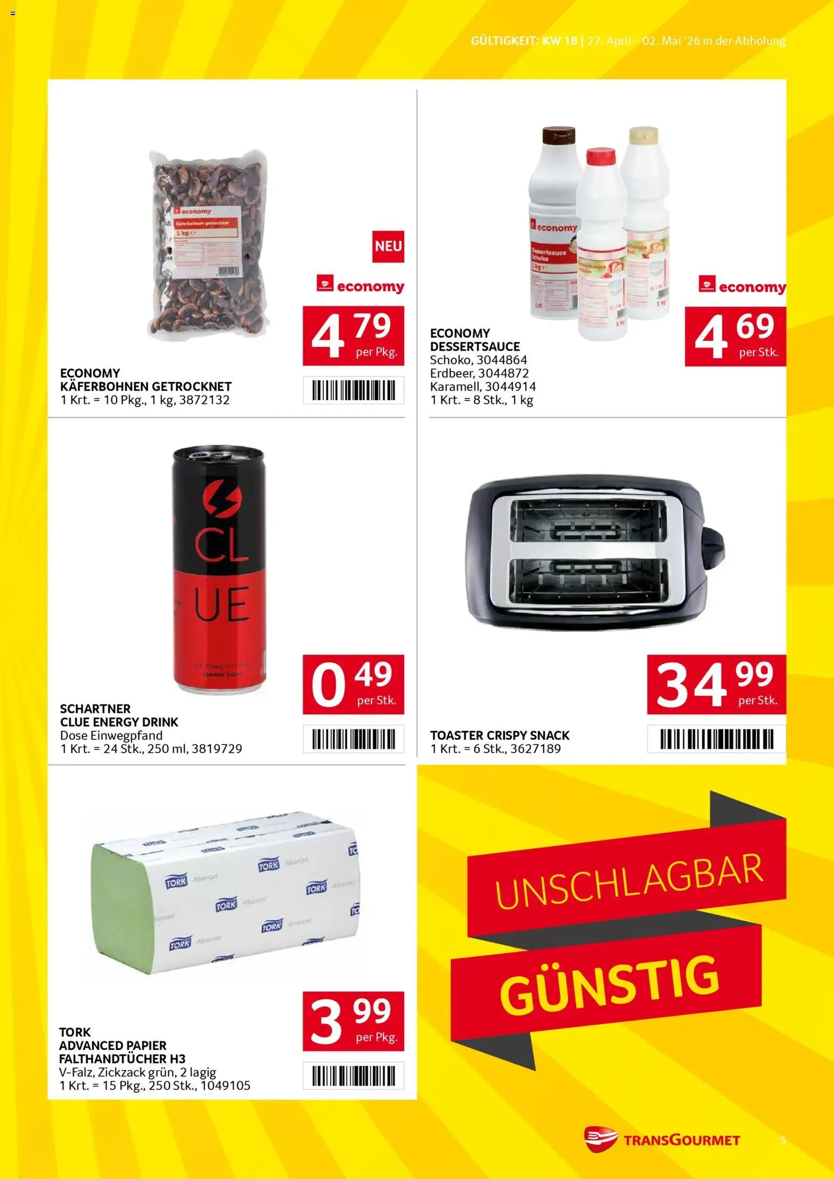 Transgourmet Flugblatt - Gültiger Prospekt ab 27.04.2026, Seite 5 von insgesamt 31