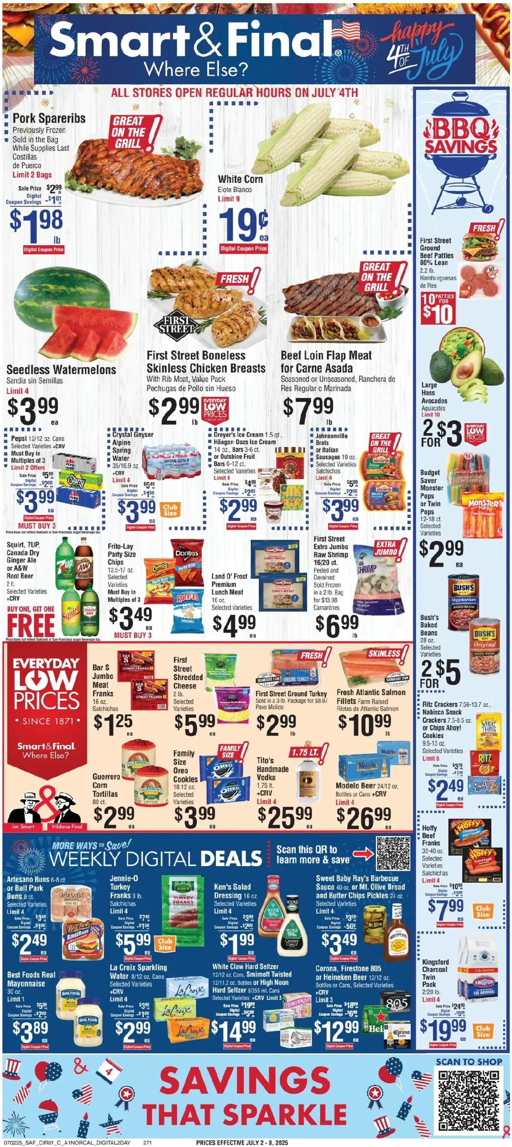Smart & Final Weekly Ad - valid flyer from 07/01/2025, page 1 of 3