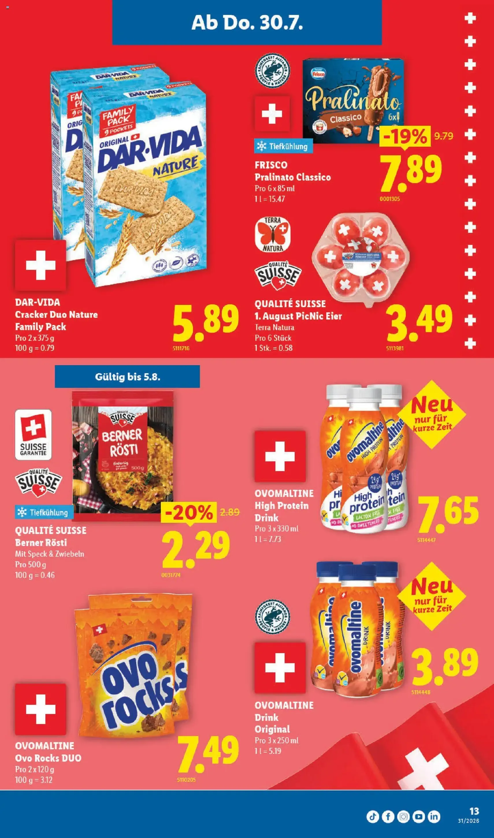 Lidl aktionen - Gültiger Prospekt ab 30.07.2026, Seite 13 von insgesamt 34