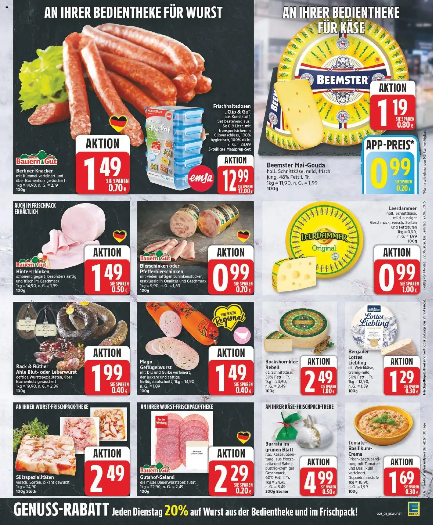 Edeka Prospekt - Gültiger Prospekt ab 22.06.2026, Seite 5 von insgesamt 25