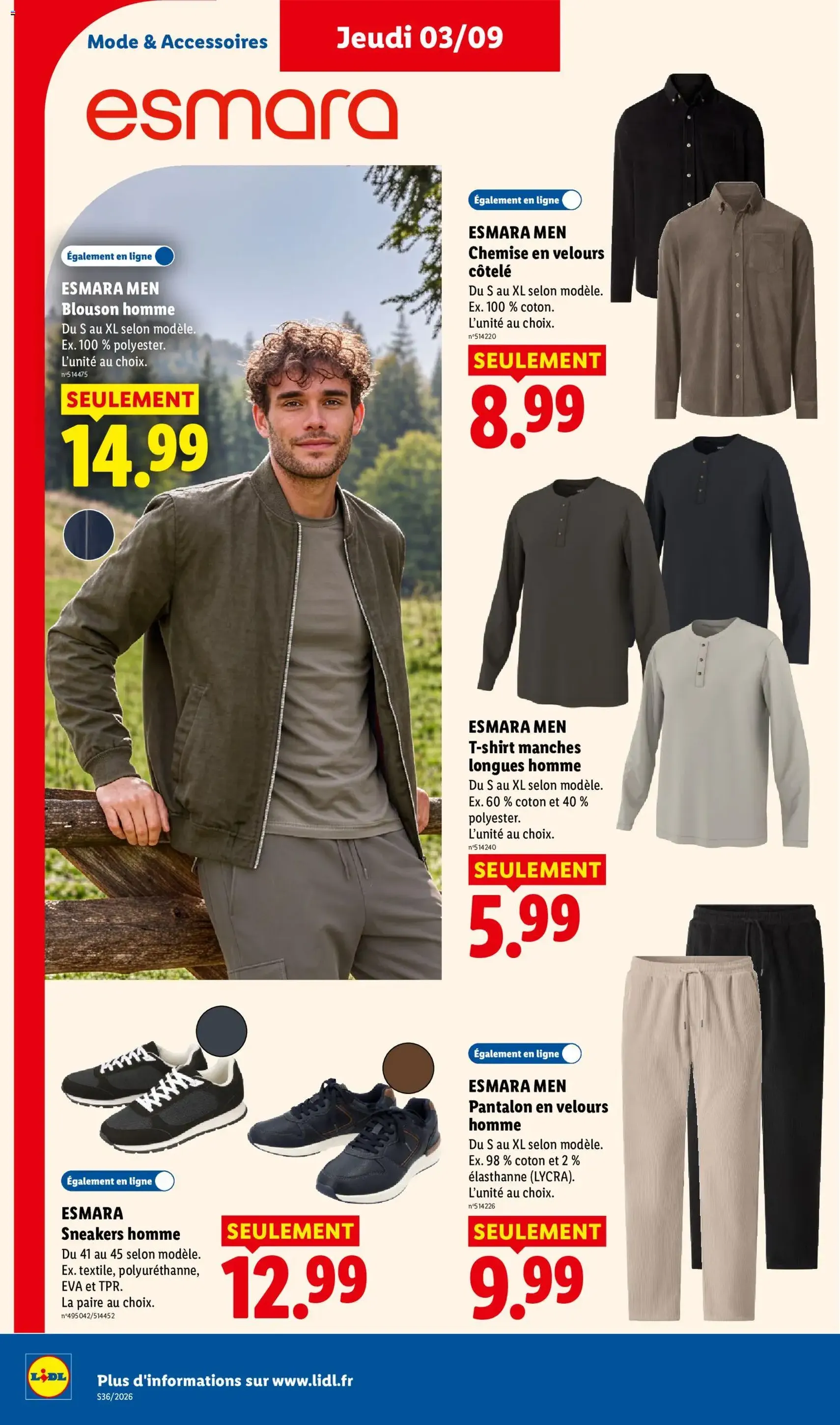 LIDL catalogue - brochure valable à partir du 03/09/2026, page 44 sur 61