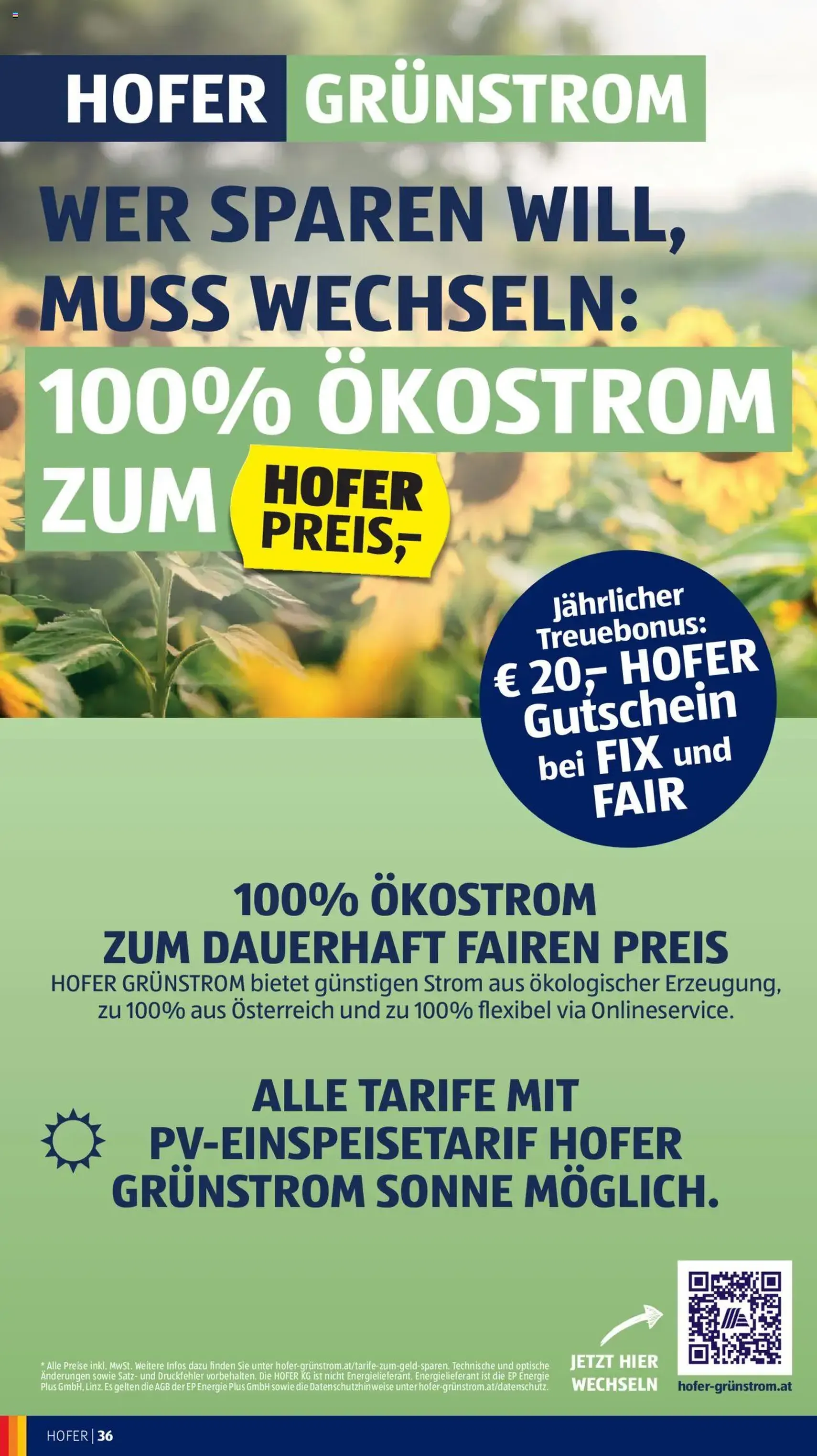 Hofer Flugblatt - Gültiger Prospekt ab 03.10.2025, Seite 40 von insgesamt 45