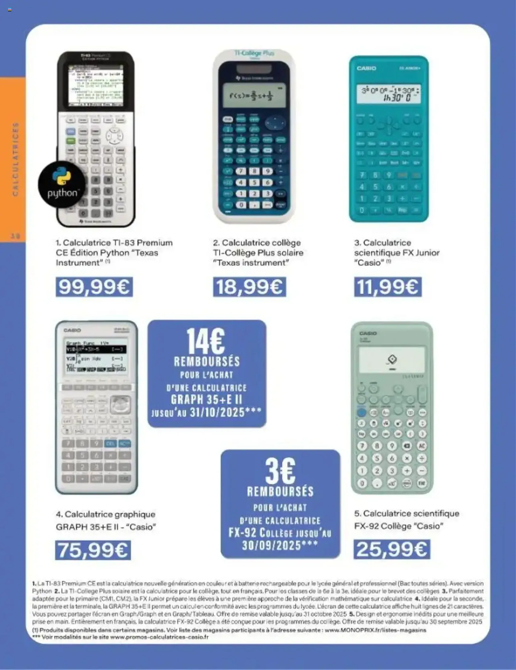 Monoprix catalogue guide de rentrée - brochure valable à partir du 05/08/2025, page 38 sur 42