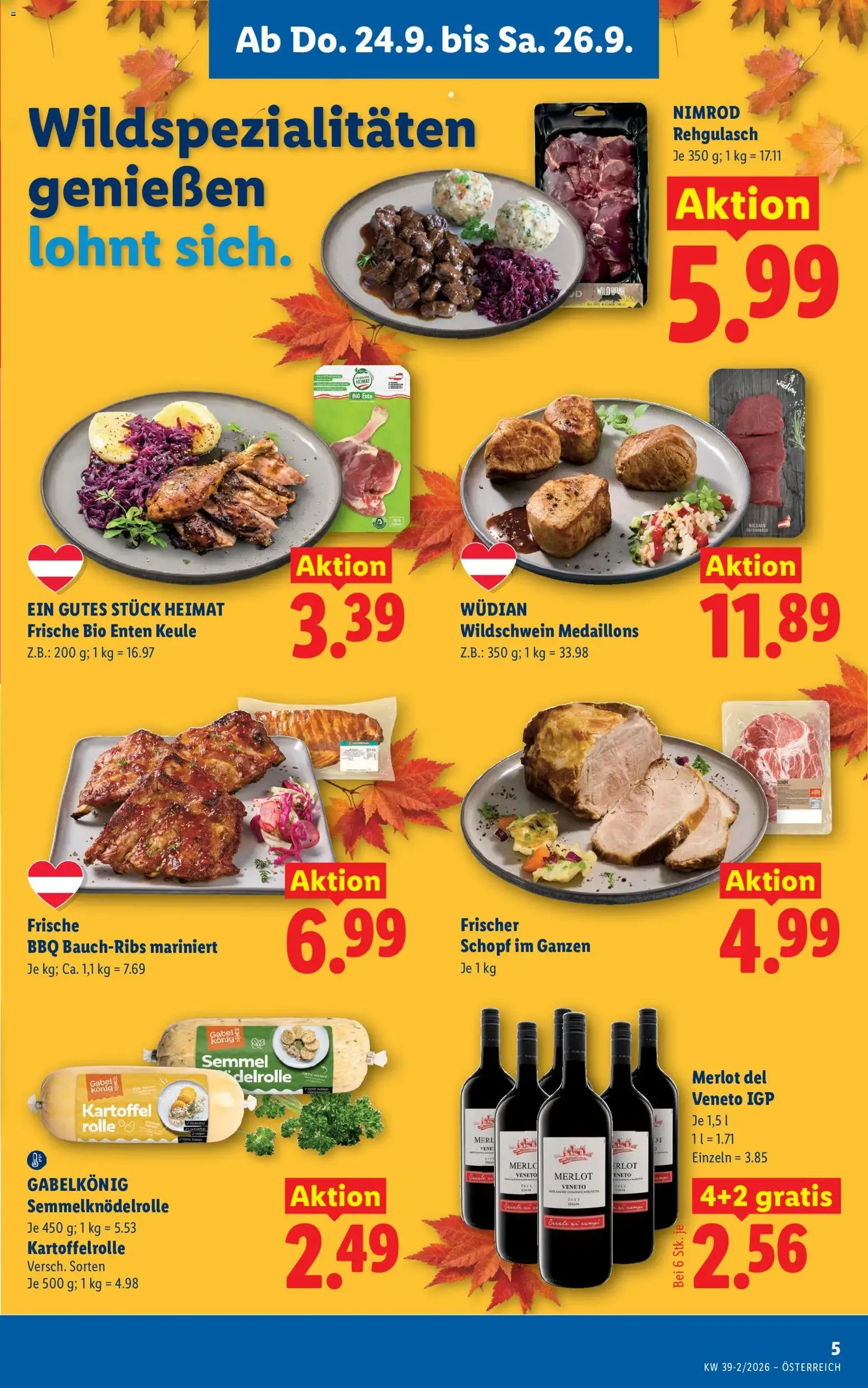 Lidl - Flugblatt - Gültiger Prospekt ab 24.09.2026, Seite 7 von insgesamt 55