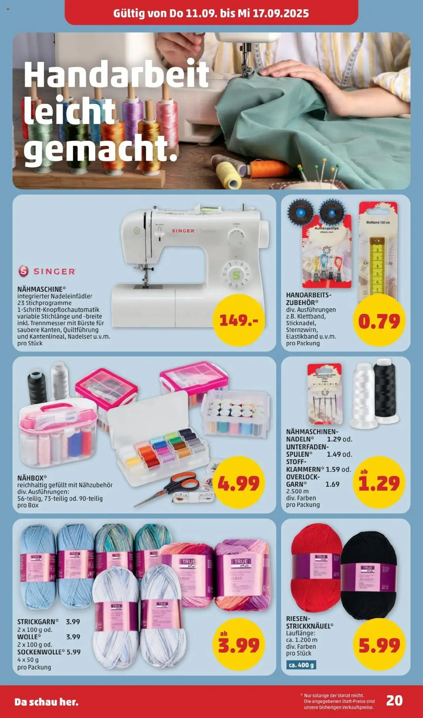 Penny Markt Flugblatt - Gültiger Prospekt ab 11.09.2025, Seite 20 von insgesamt 28 Penny Markt Flugblatt - Gültiger Prospekt ab 11.09.2025, Seite 20 von insgesamt 28