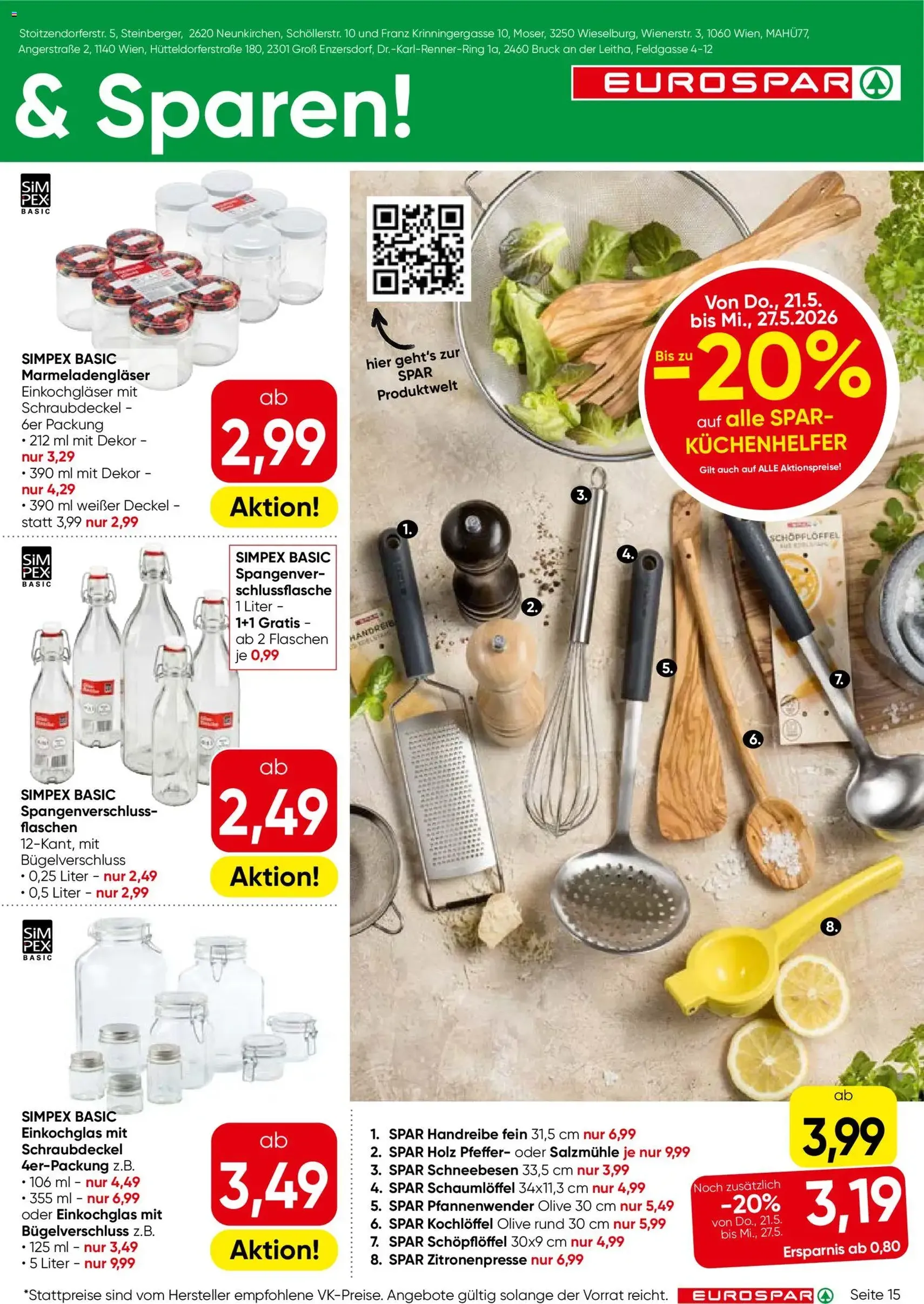 Eurospar Flugblatt - Gültiger Prospekt ab 21.05.2026, Seite 15 von insgesamt 16