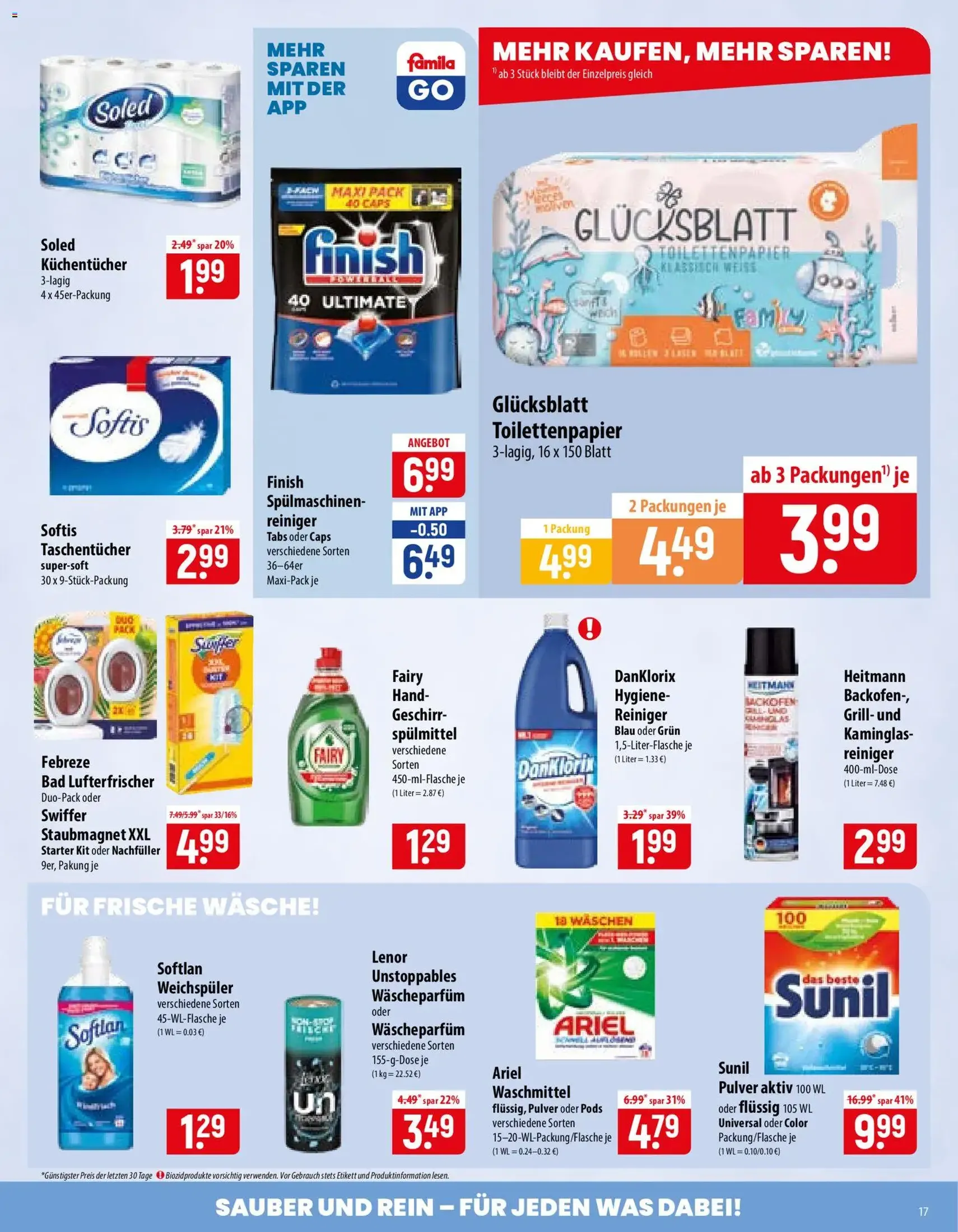 Famila Prospekt - Gültiger Prospekt ab 03.08.2026, Seite 17 von insgesamt 24