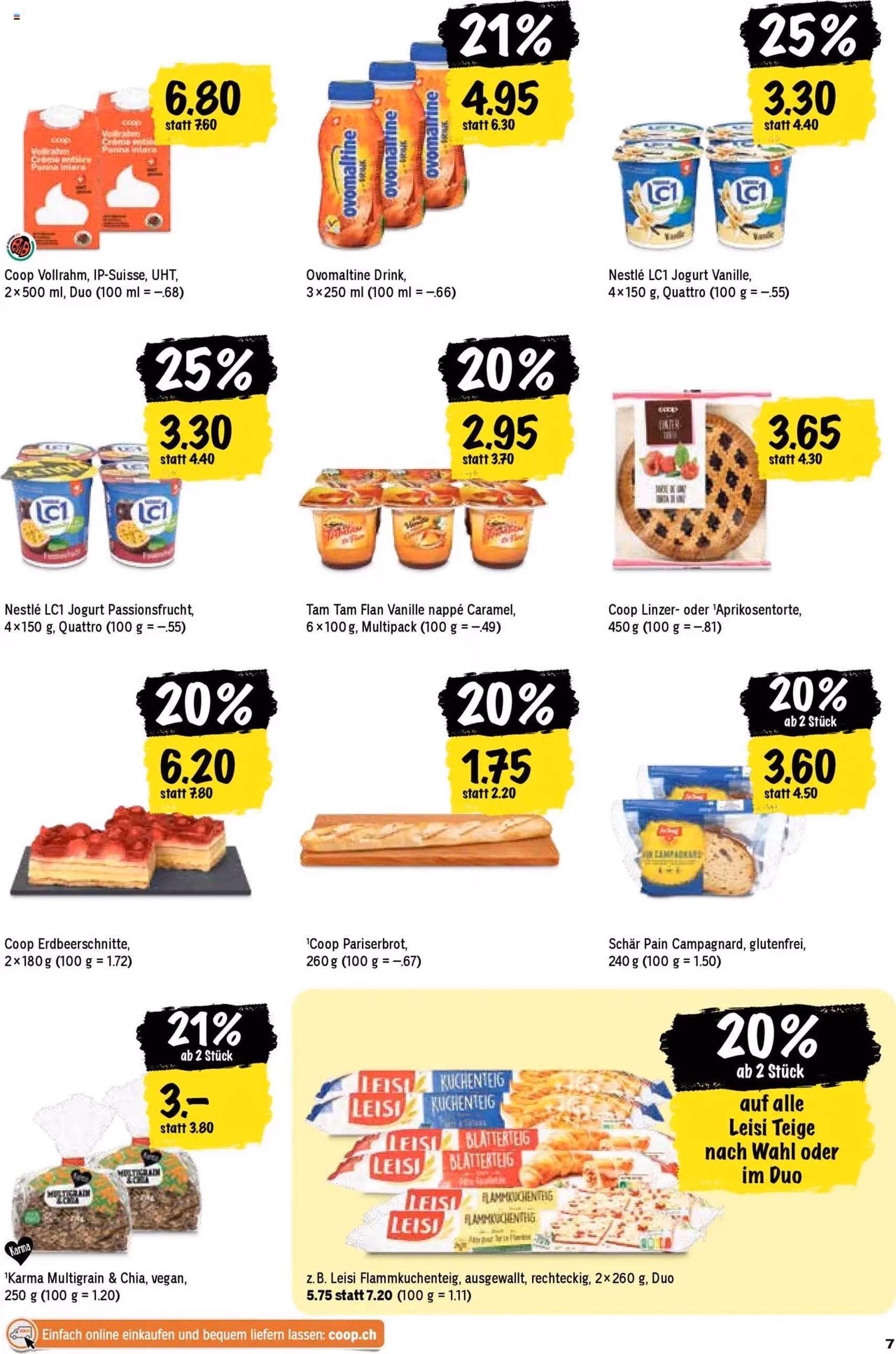 Coop Aktionen - Gültiger Prospekt ab 24.07.2025, Seite 7 von insgesamt 24 Coop Aktionen - Gültiger Prospekt ab 24.07.2025, Seite 7 von insgesamt 24