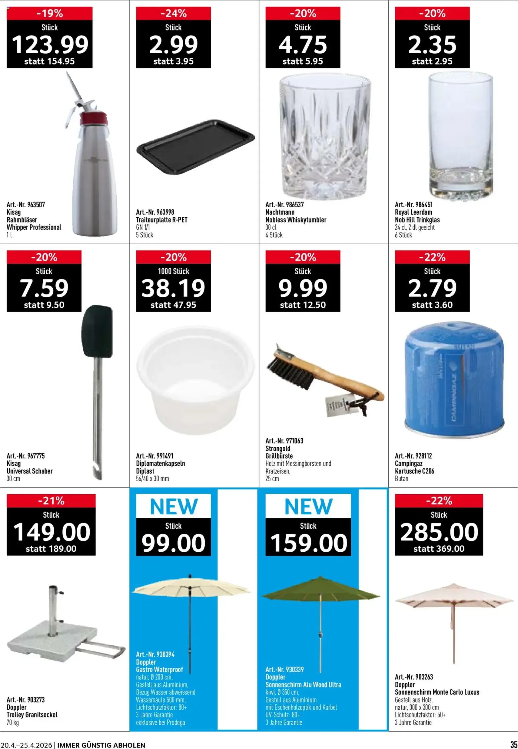 Prodega aktionen - Gültiger Prospekt ab 20.04.2026, Seite 35 von insgesamt 36