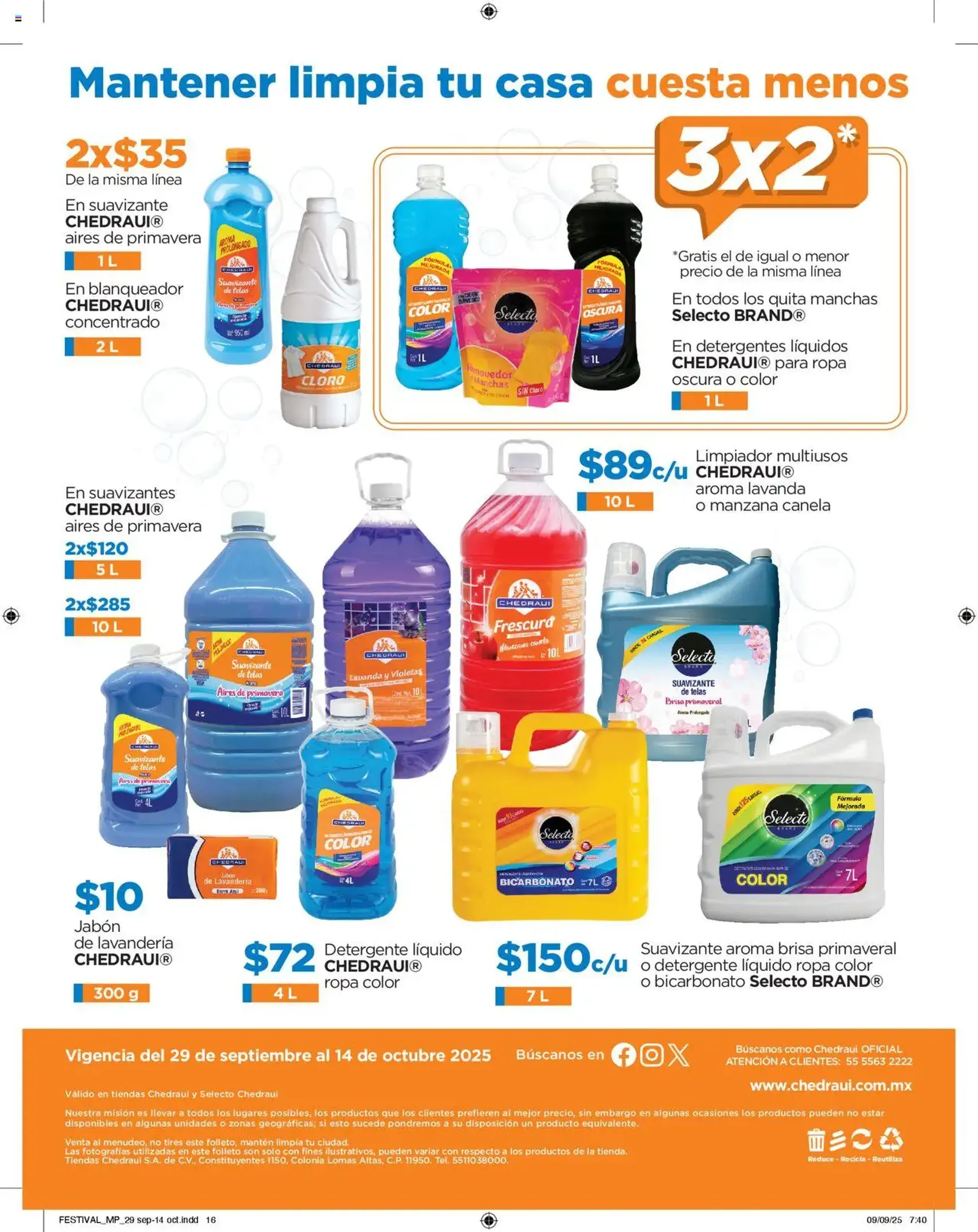 Chedraui - Folleto Nuestras marcas propias - folleto válido desde 29/09/2025 página 16 de 16 Chedraui - Folleto Nuestras marcas propias - folleto válido desde 29/09/2025 página 16 de 16