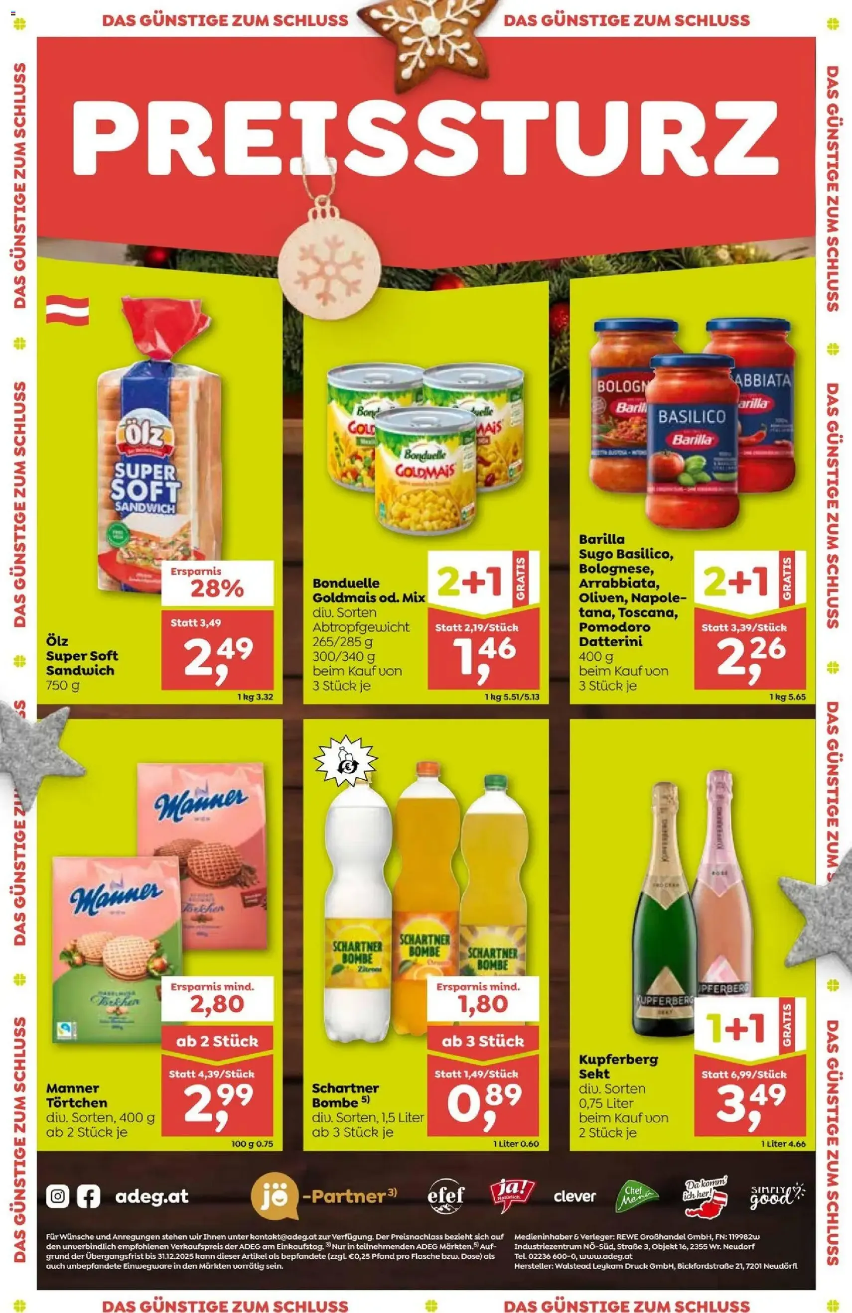 ADEG Flugblatt - Gültiger Prospekt ab 27.11.2025, Seite 12 von insgesamt 12