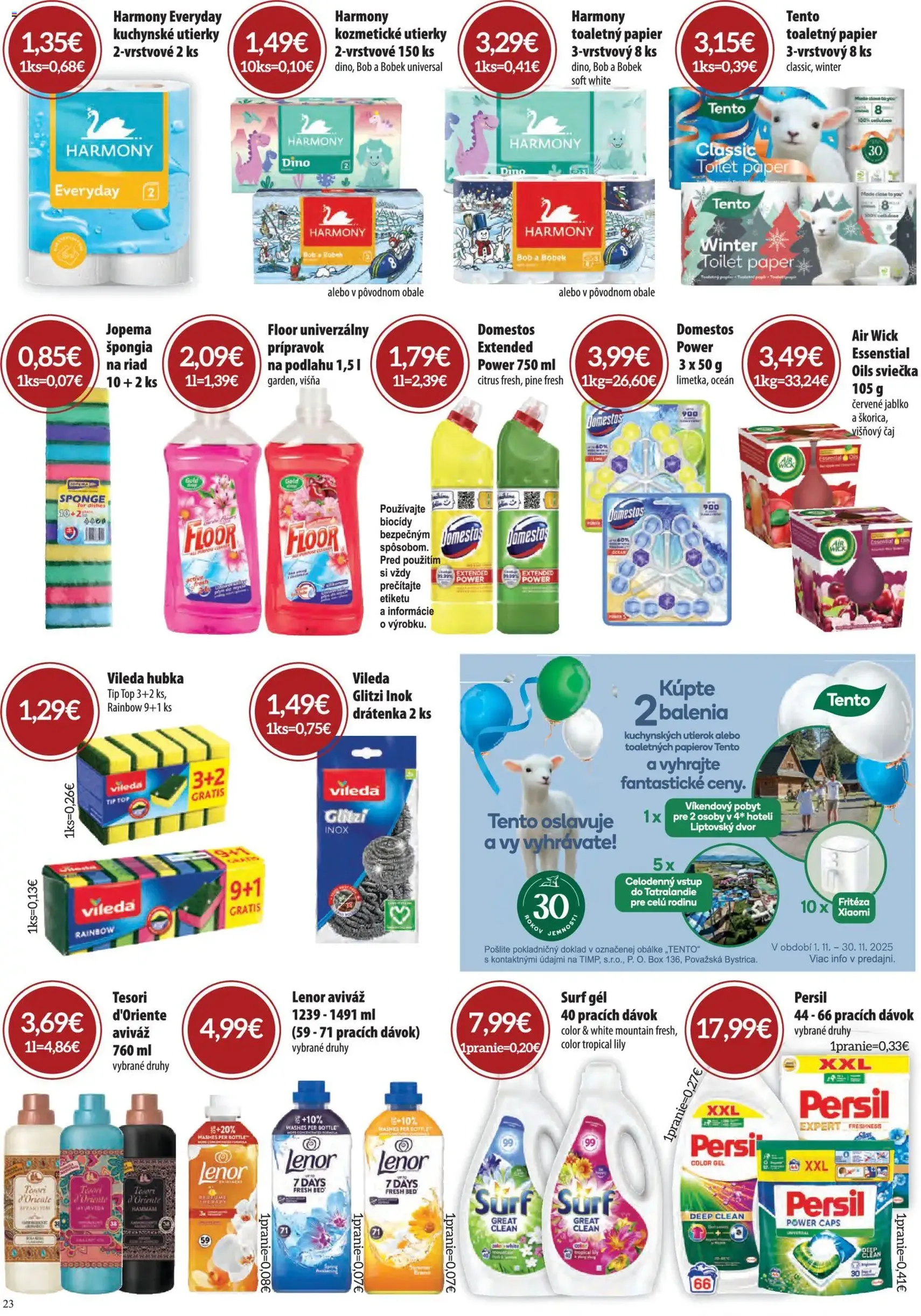 CBA Komfos Leták - platný leták od 06.11.2025 strana 23 z 24