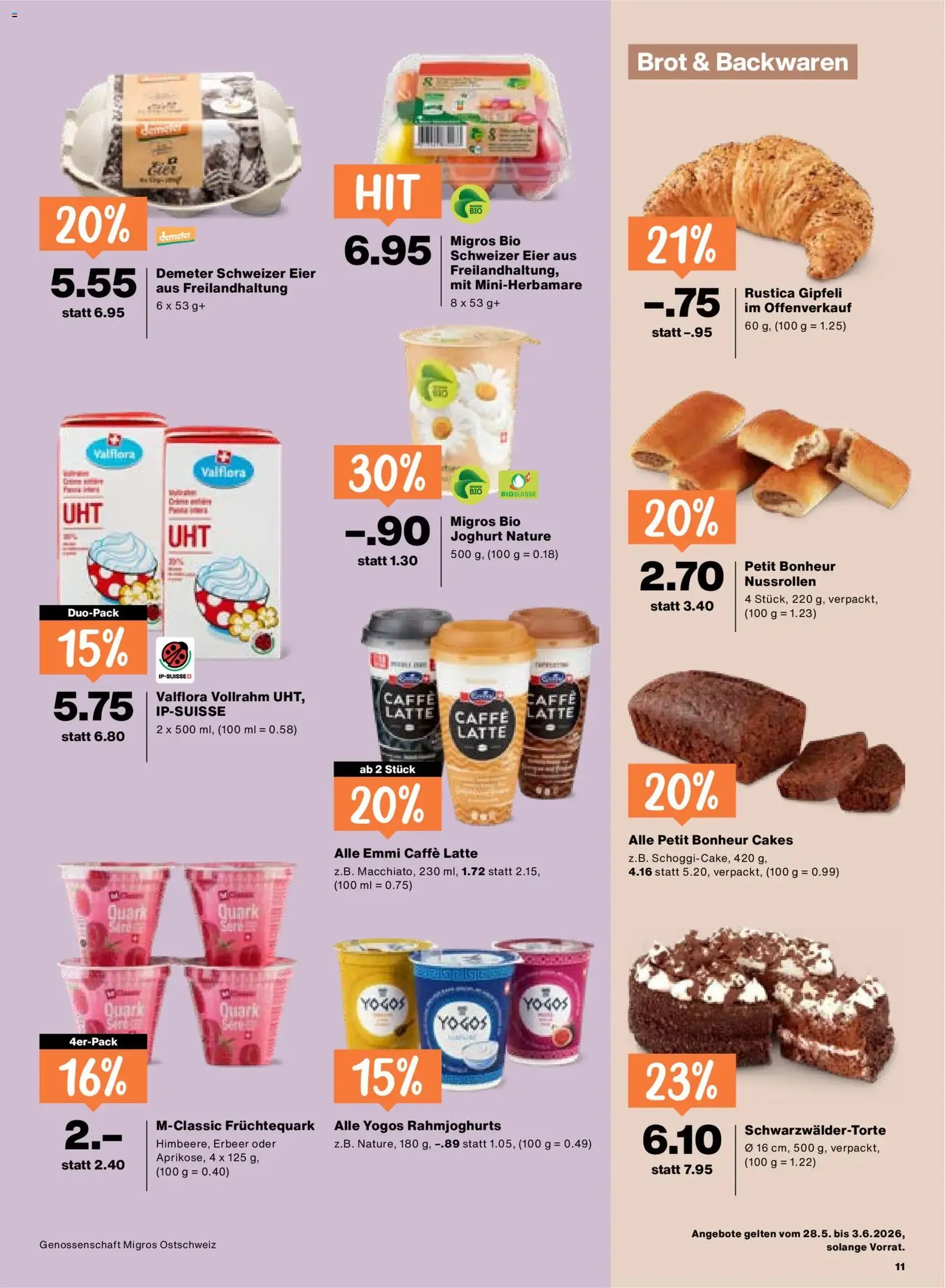 Migros aktionen - Gültiger Prospekt ab 28.05.2026, Seite 11 von insgesamt 24