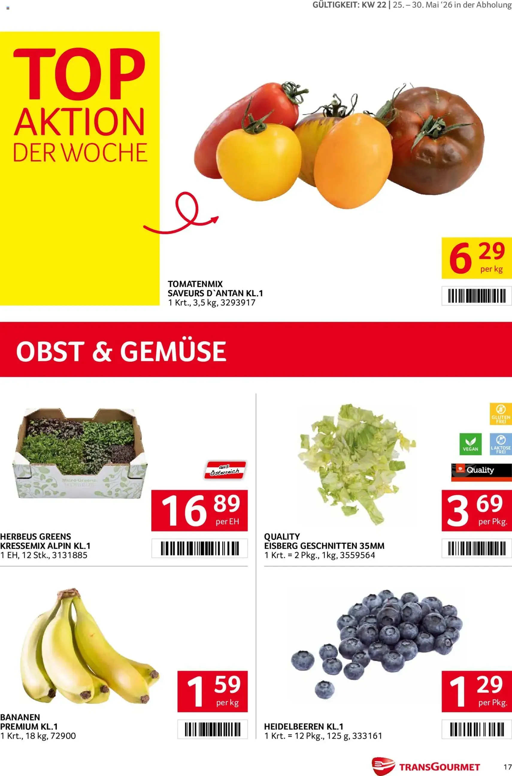 Transgourmet Flugblatt - Gültiger Prospekt ab 25.05.2026, Seite 17 von insgesamt 35