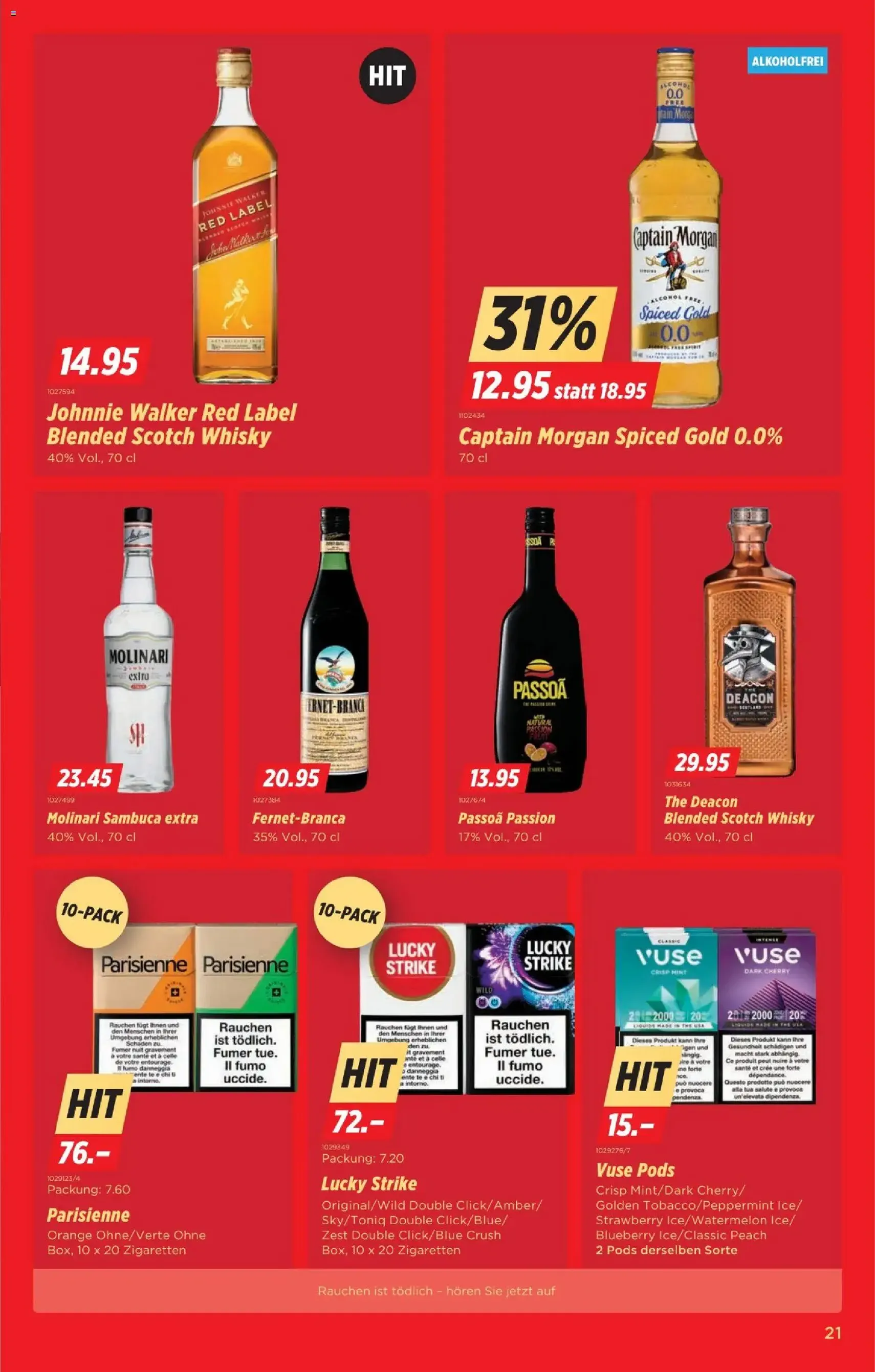 Denner Aktionen - Gültiger Prospekt ab 02.12.2025, Seite 21 von insgesamt 24